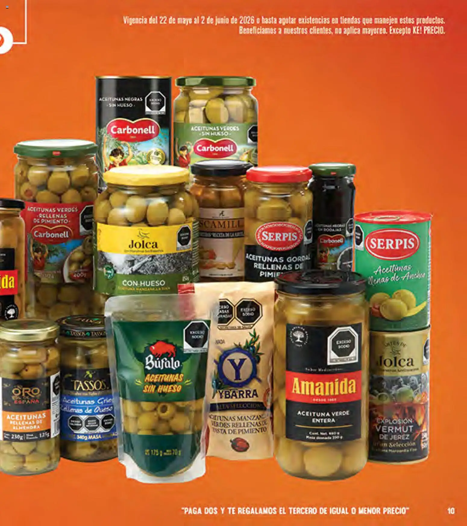 Nuevas ofertas de La Comer válidas en toda la República Mexicana desde el 22.05.2026. ¡Encuentra las mejores ofertas en La Comer folleto! | Página: 19 | Productos: Aceitunas, Pimiento, Té