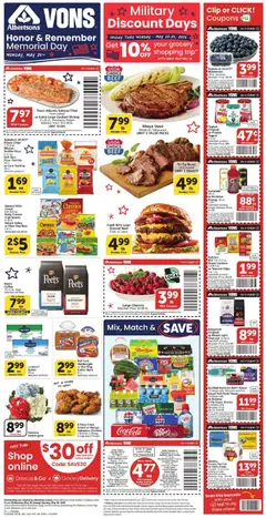 Preview of Vons weekly ads valid from 20.05.2026 | Page: 1