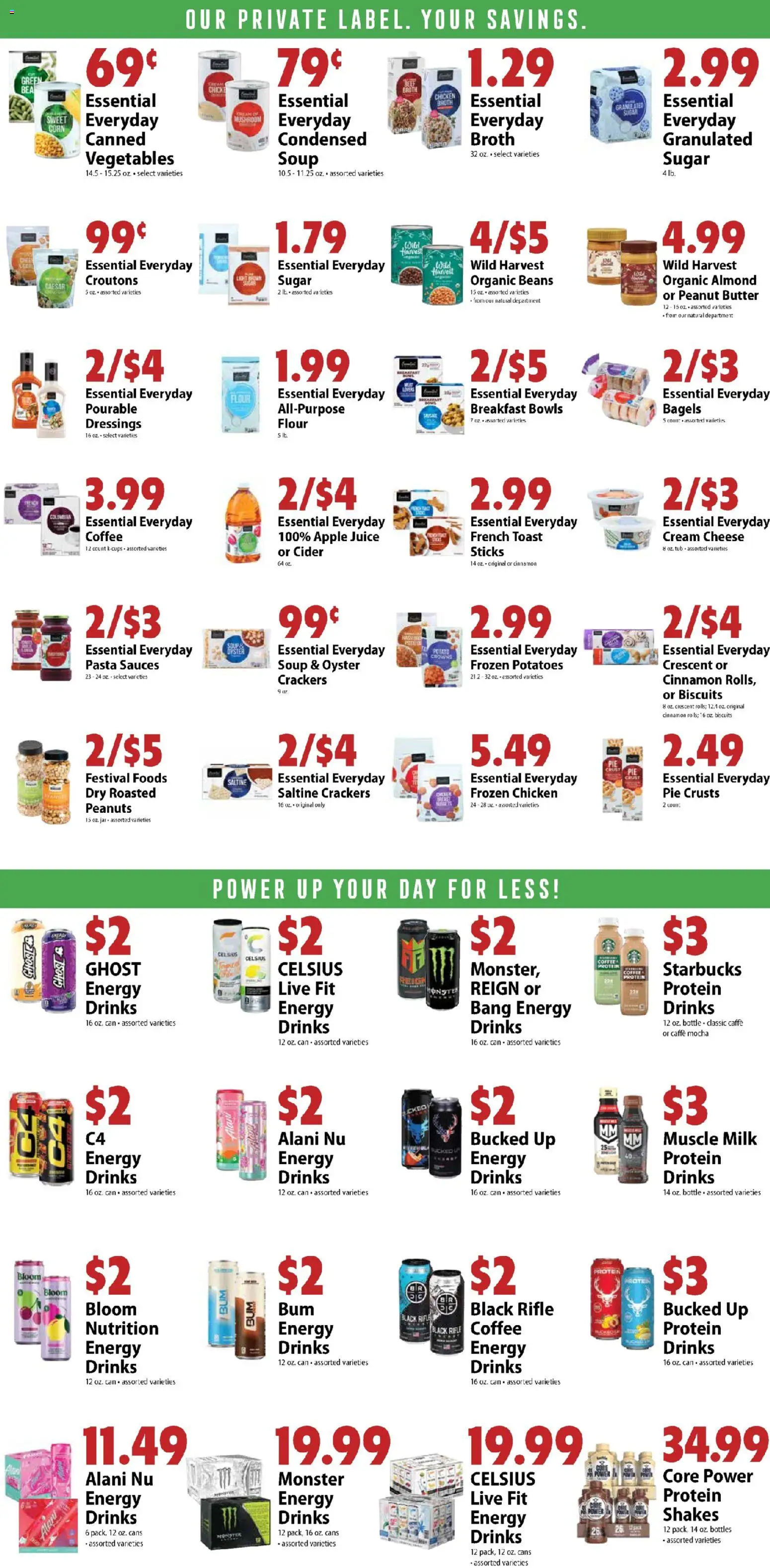 Festival Foods Weekly Ad - valid from 09/30/2026 | Page: 5 | Products: Apple juice, Cream cheese, Chicken, Flour