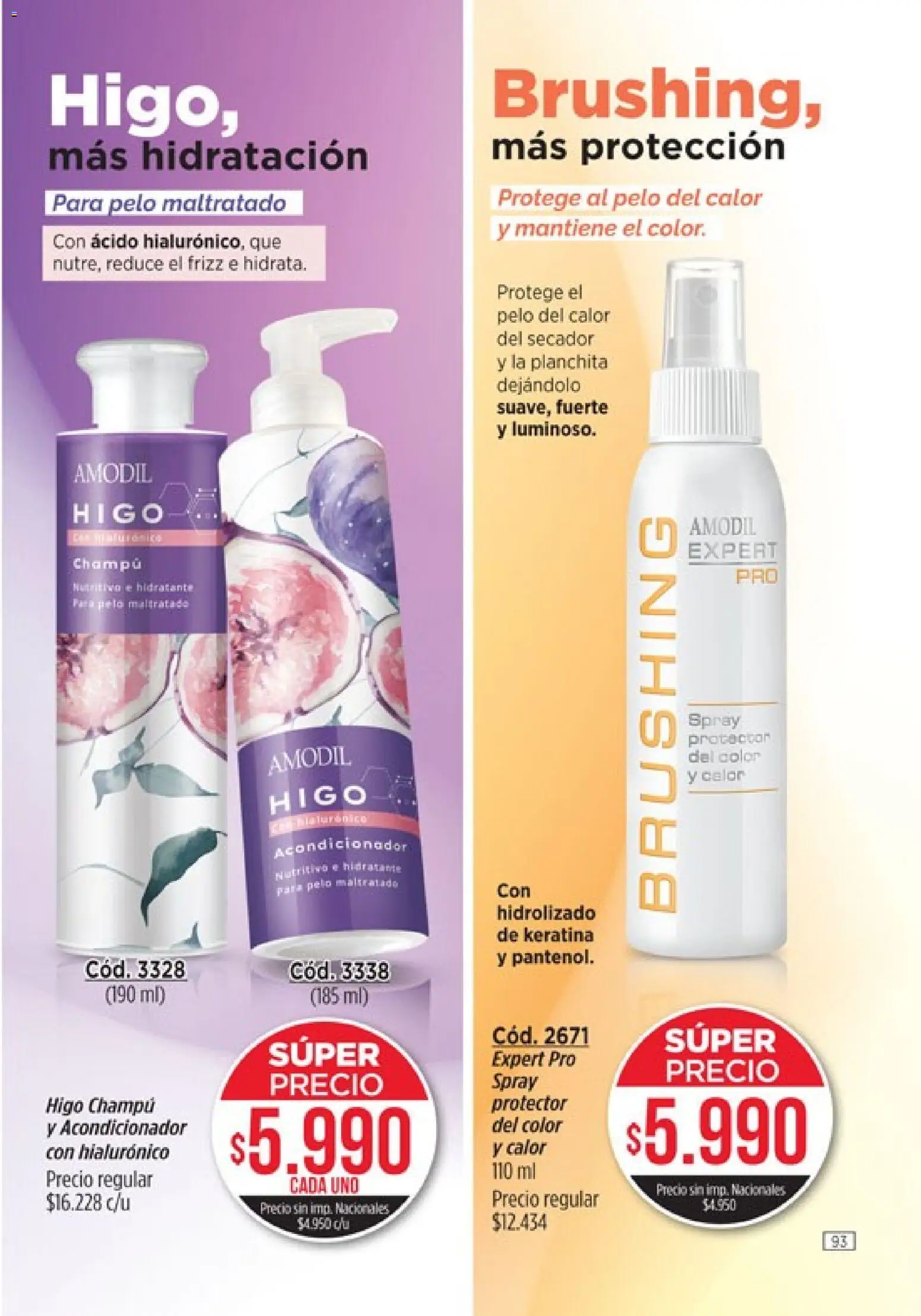 Catálogo Amodil Campaña 15 │ válido desde el 26/08/2026 | Página: 93 | Productos: Champú, Acondicionador