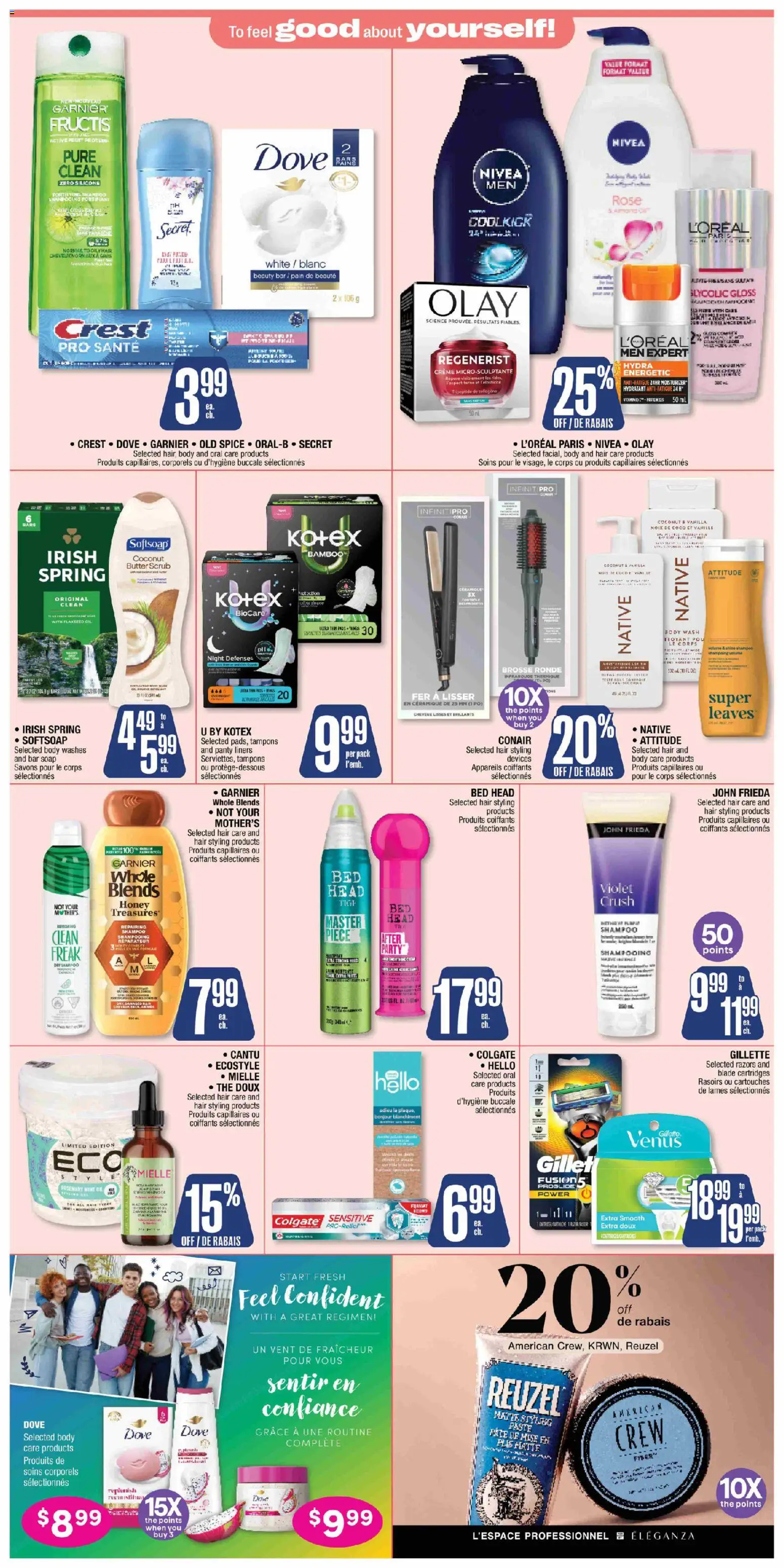 Jean Coutu flyer valid from Aug 6, 2026 | Page: 4 | Products: Shampoo, Soap, Body wash, Oil