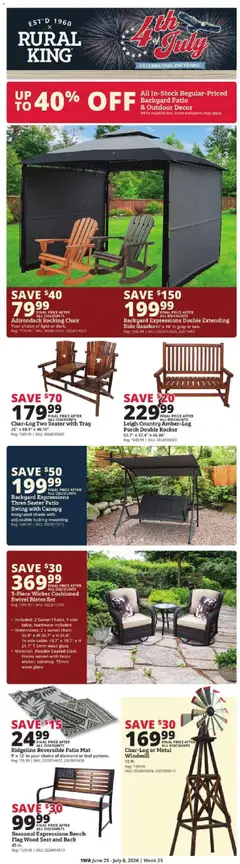 Preview of Rural King weekly ads valid from 06/25/2026