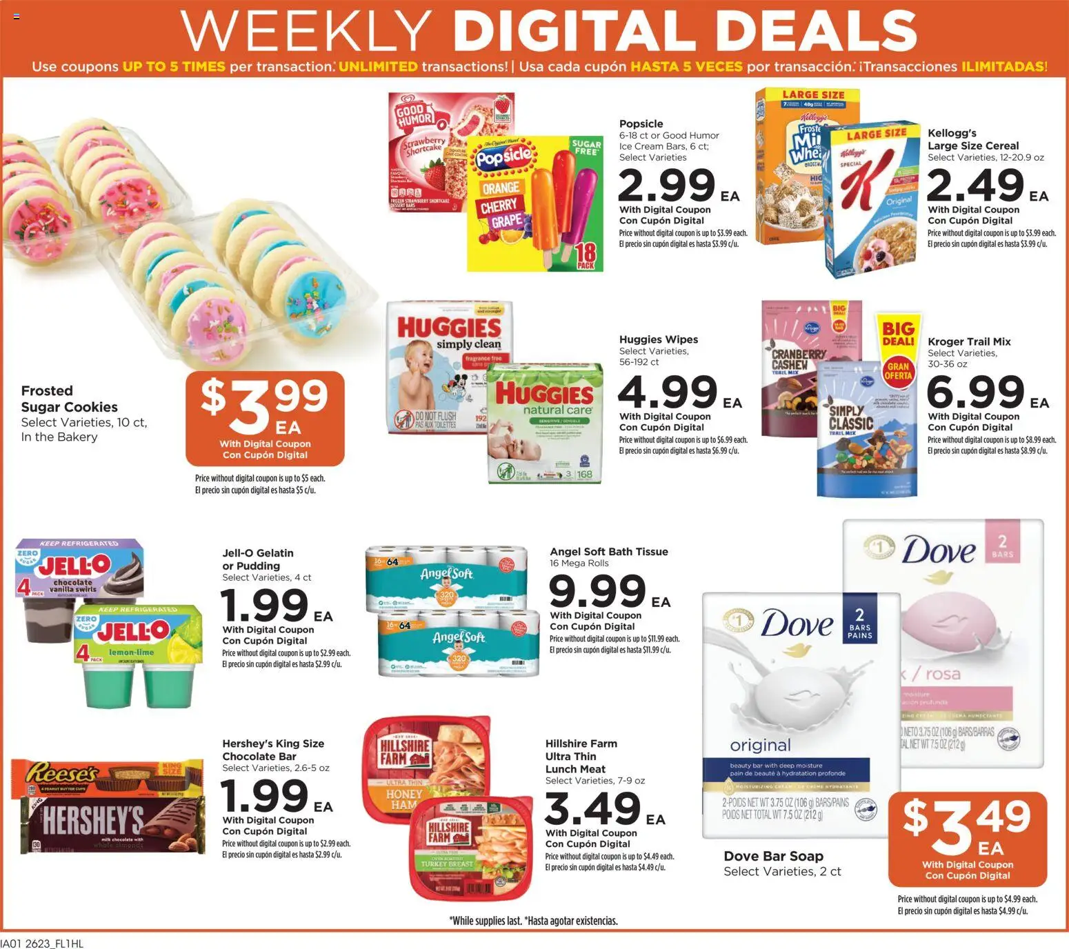 Food 4 Less Weekly Ad - valid from 07/08/2026 | Page: 3 | Products: Butter, Cookies, Bar Soap, Sugar