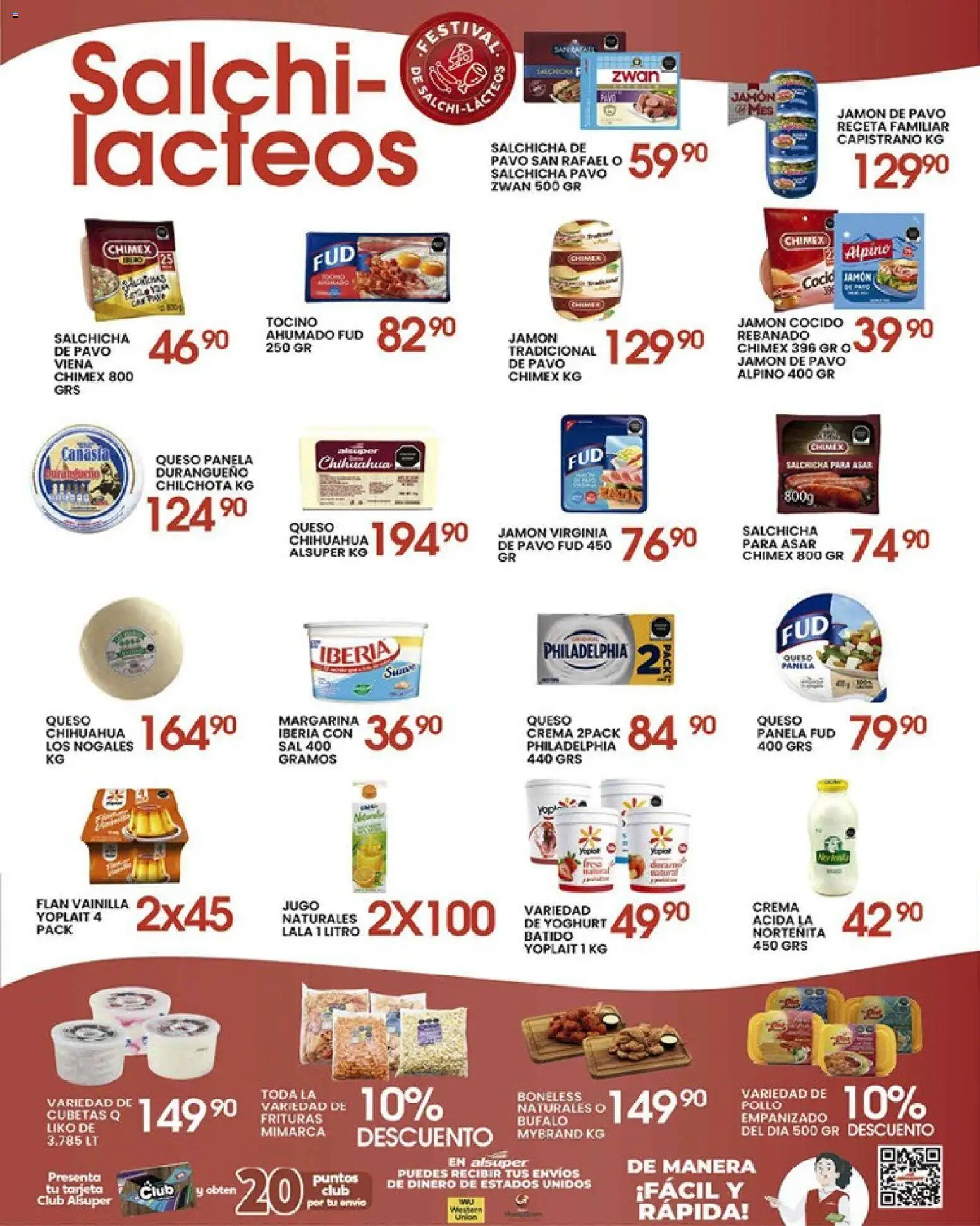 Nuevas ofertas de Alsuper válidas en toda la República Mexicana desde el 15.05.2026. ¡Encuentra las mejores ofertas en Alsuper folleto SALTILLO! | Página: 3 | Productos: Pollo, Jugo, Margarina, Canasta