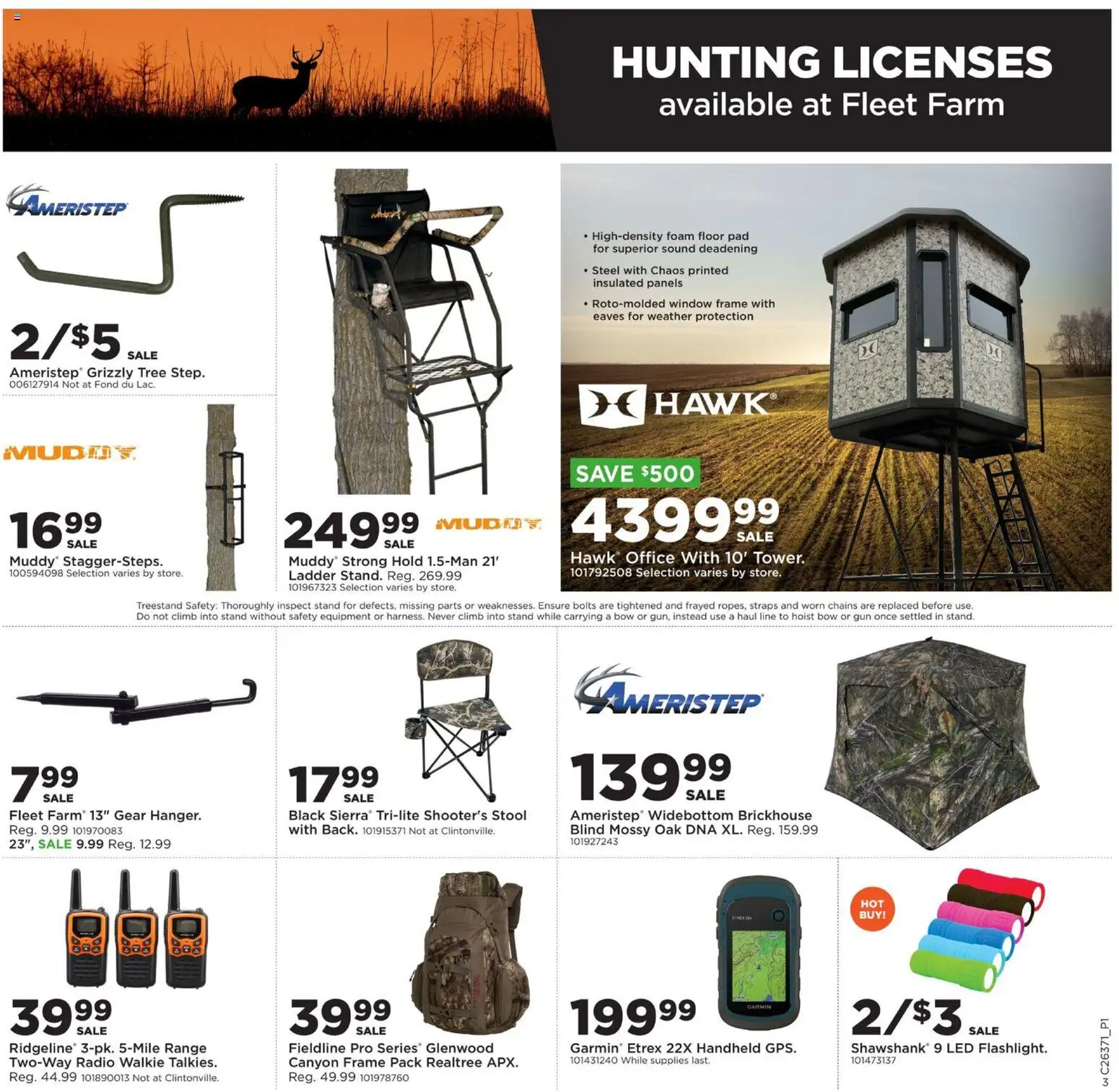 Mills Fleet Farm Weekly Ad - valid from 09/08/2026 | Page: 5 | Products: Ladder, Bolts, Radio, Gun
