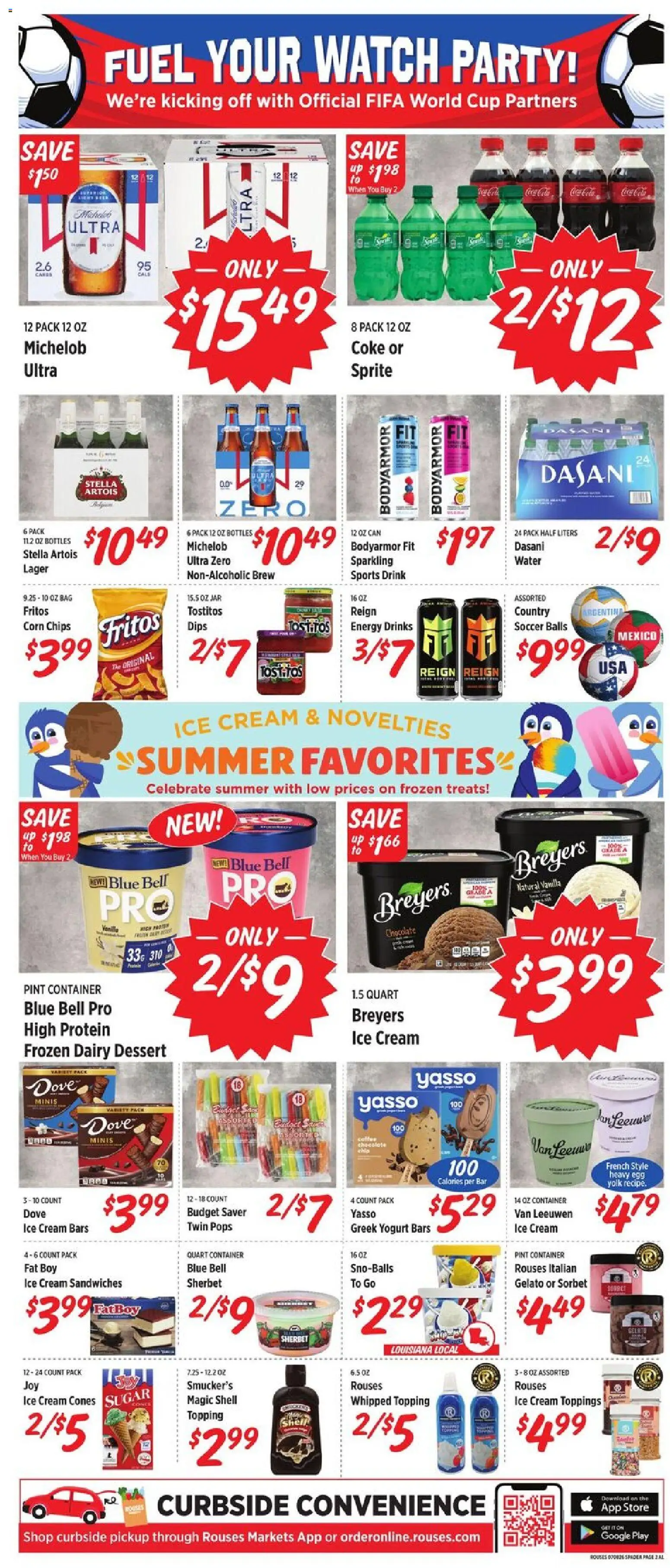 Rouses Weekly Ad - valid from 07/08/2026 | Page: 3 | Products: Chocolate, Water, Sugar, Bag