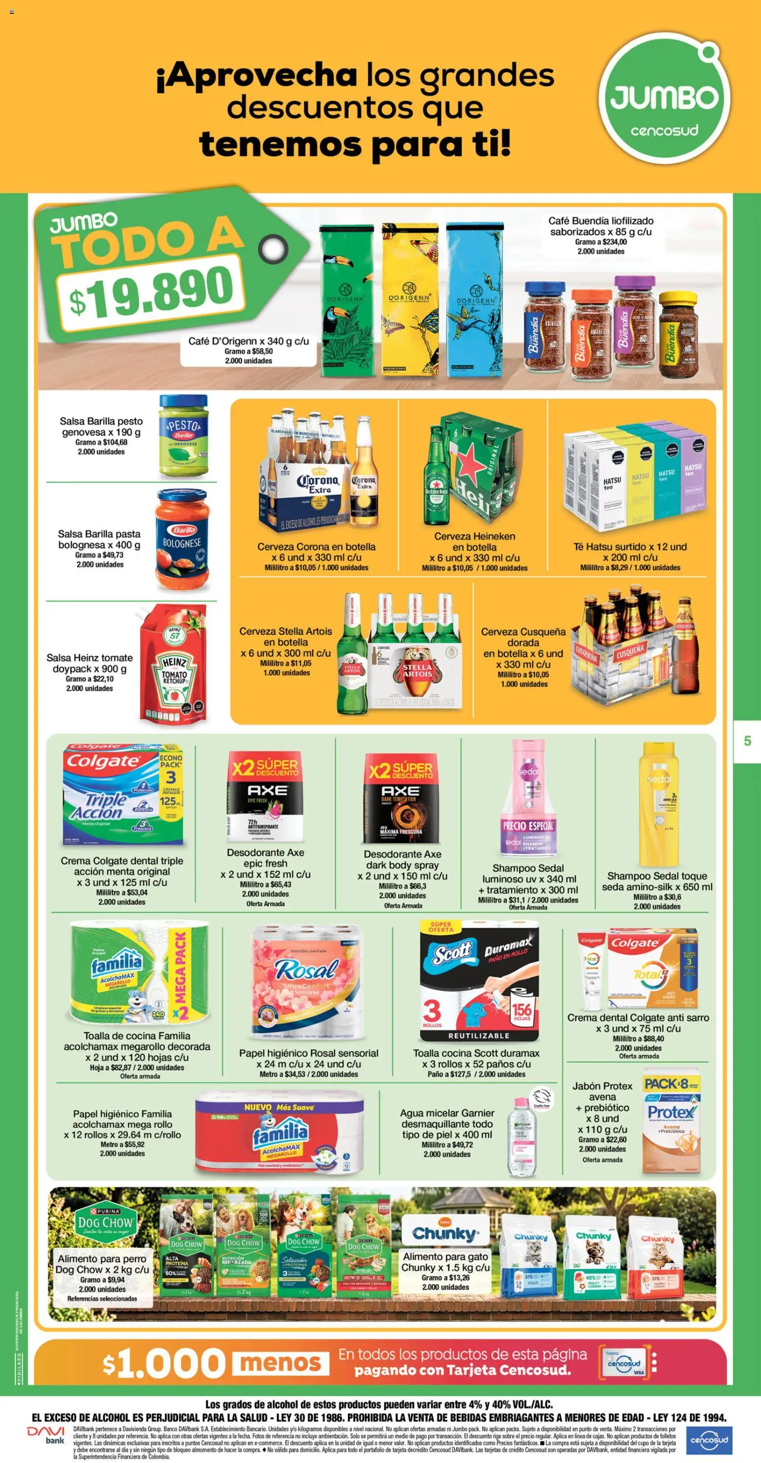 Jumbo revista - valida desde el 20/08/2026 | Página: 5 | Productos: Agua, Pollo, Sobre, Pesto