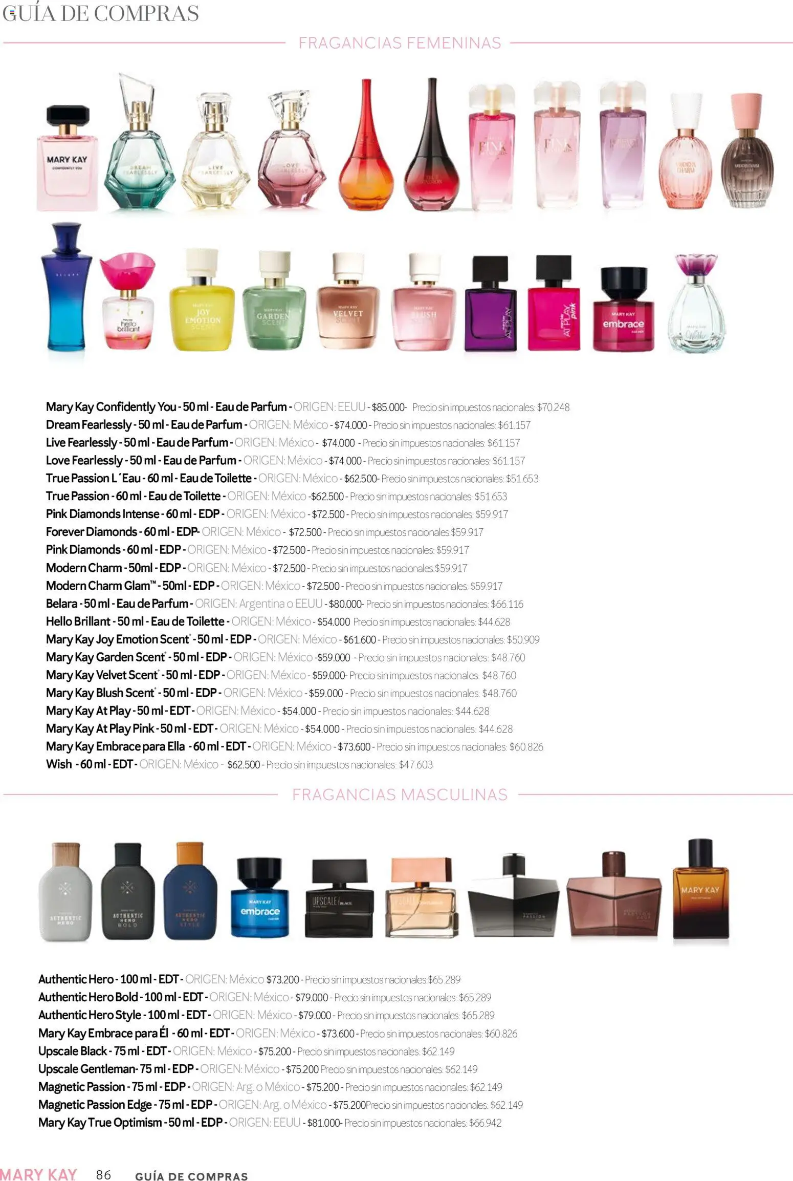 Mary Kay catálogo │ válido desde el 01/08/2026 | Página: 86 | Productos: Eau de toilette