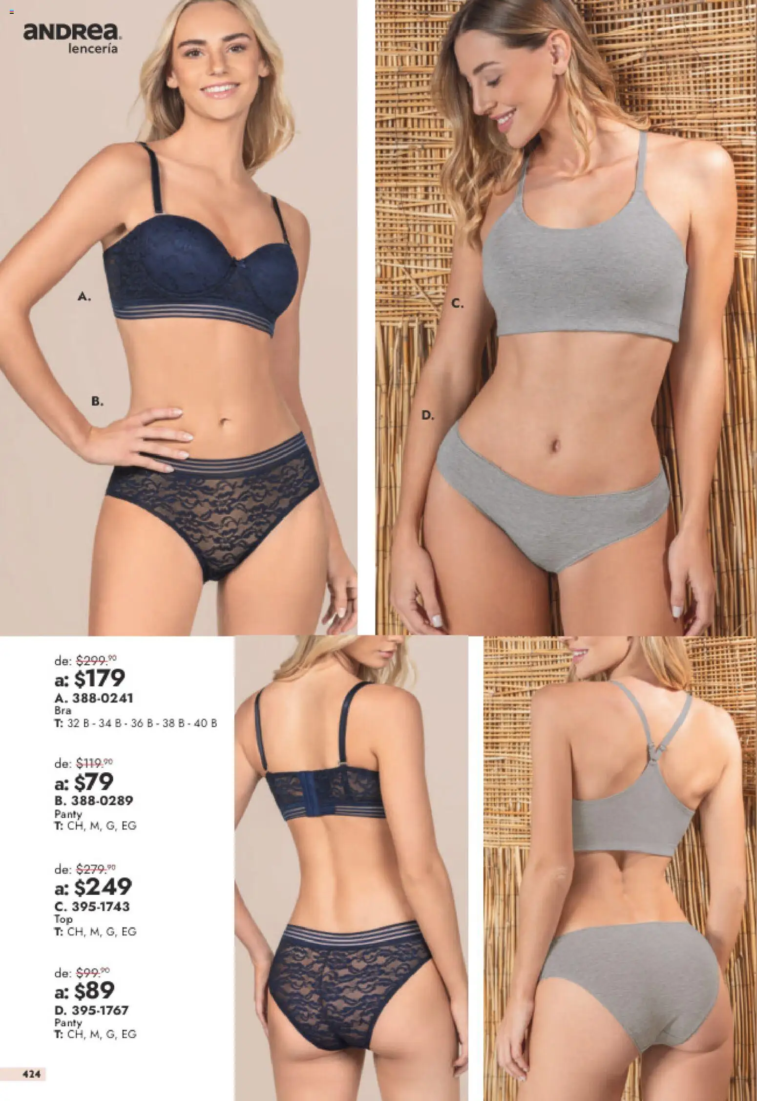 Nuevas ofertas de Andrea válidas en toda la República Mexicana desde el 26/07/2026. ¡Encuentra las mejores ofertas en Andrea catálogo Outlet! | Página: 424
