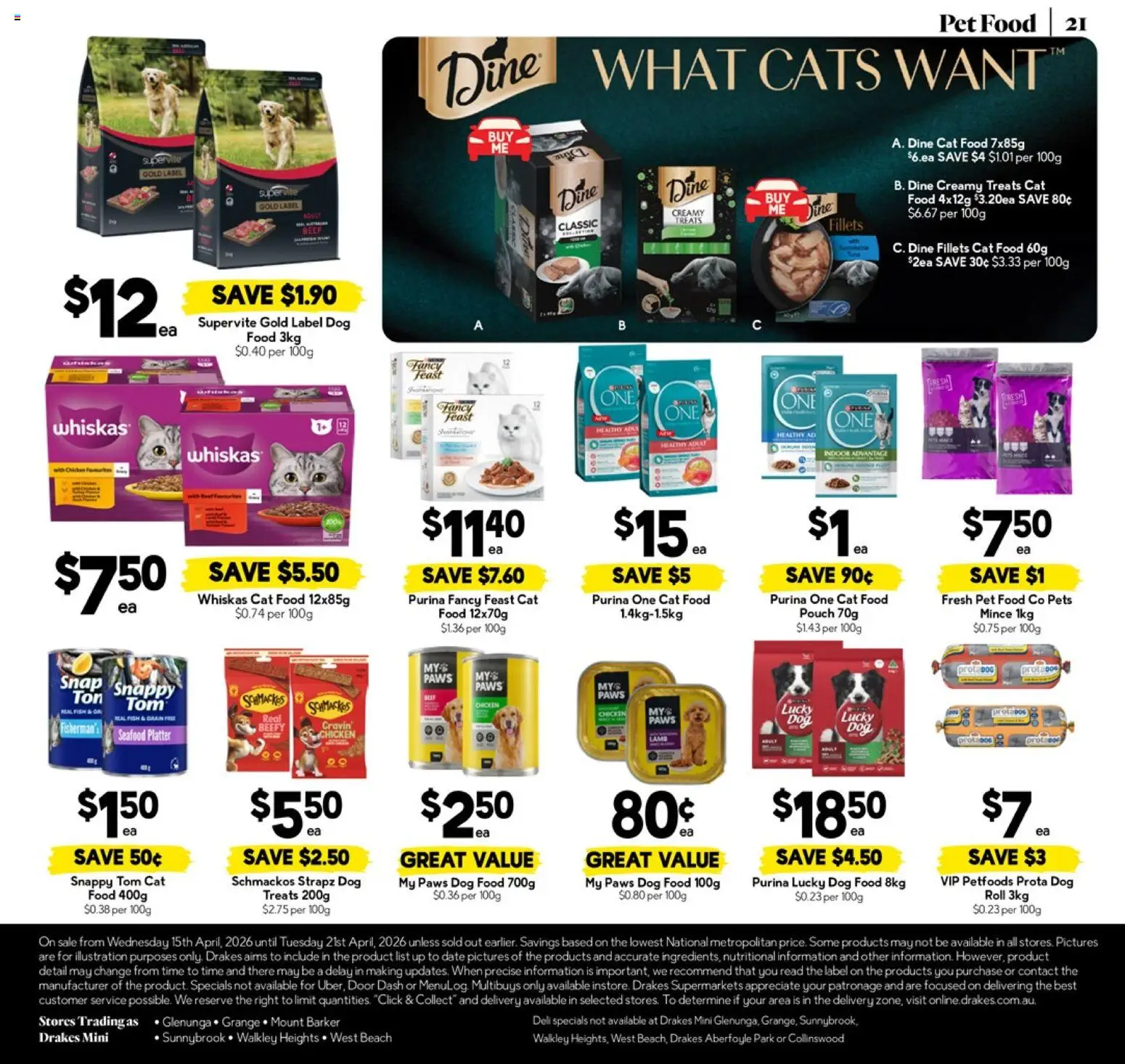 Drakes catalogue - valid from 15.04.2026 | Page: 21 | Products: Door, Fish, Seafood, Date