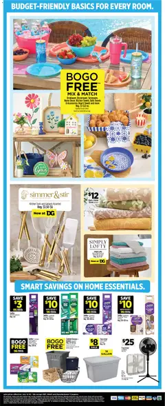 Preview of Dollar General weekly ads valid from 07/12/2026 | Page: 15 | Products: Bath, Pads, Starter, Fan