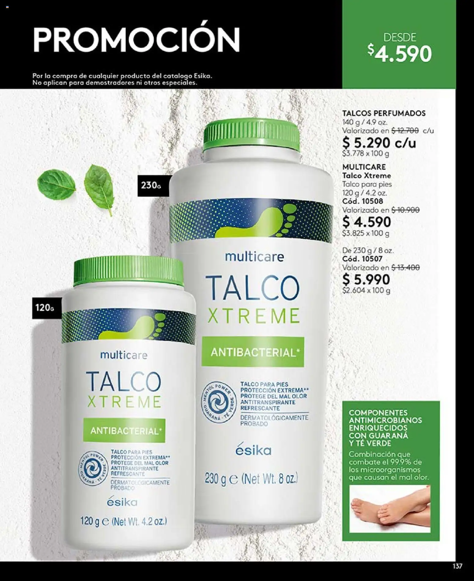 Catálogo Ésika Campaña 9 │ válido desde el 17.05.2026 | Página: 141 | Productos: Antitranspirante, Té
