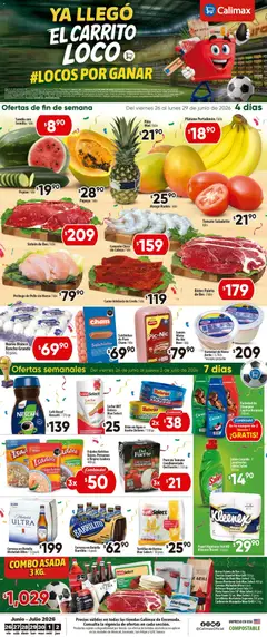 Vista previa de Calimax folleto Ensenada, nuevo folleto de la tienda, válido en México a partir del 26/06/2026