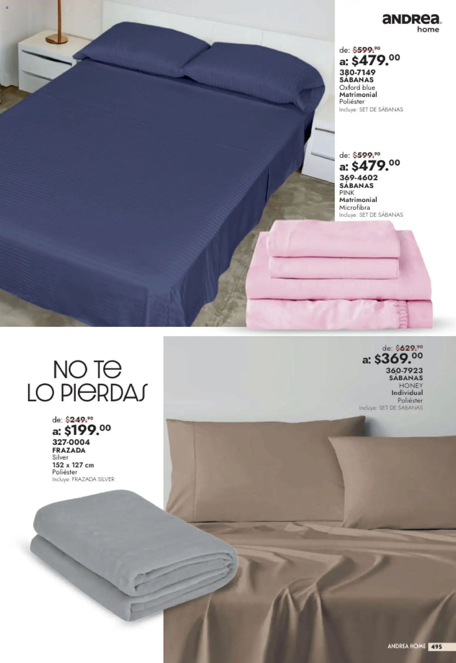 Nuevas ofertas de Andrea válidas en toda la República Mexicana desde el 26/07/2026. ¡Encuentra las mejores ofertas en Andrea catálogo Outlet! | Página: 495