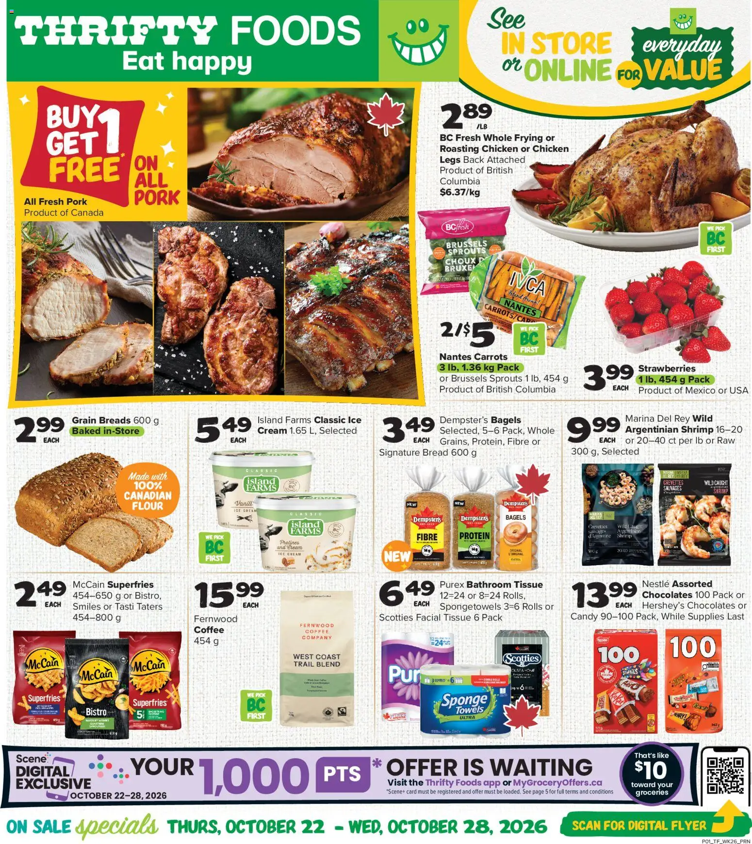 Thrifty Foods flyer valid from Oct 22, 2026 | Page: 1