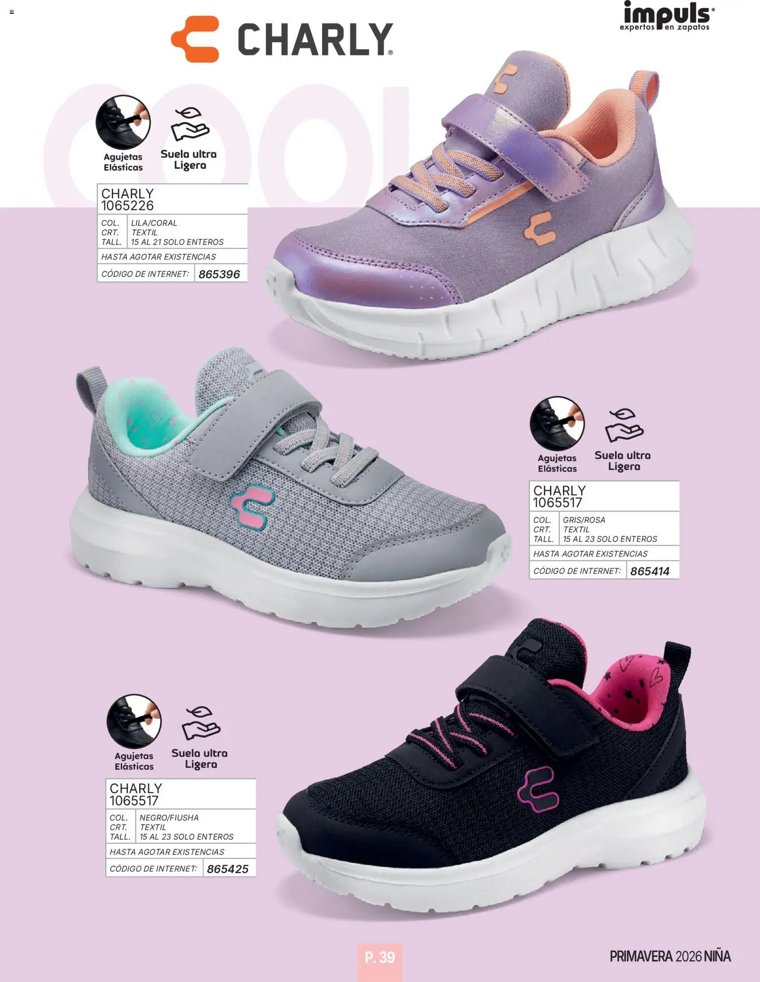Nuevas ofertas de Impuls válidas en toda la República Mexicana desde el 01/01/2026. ¡Encuentra las mejores ofertas en Impuls catálogo Niña! | Página: 41 | Productos: Zapatos
