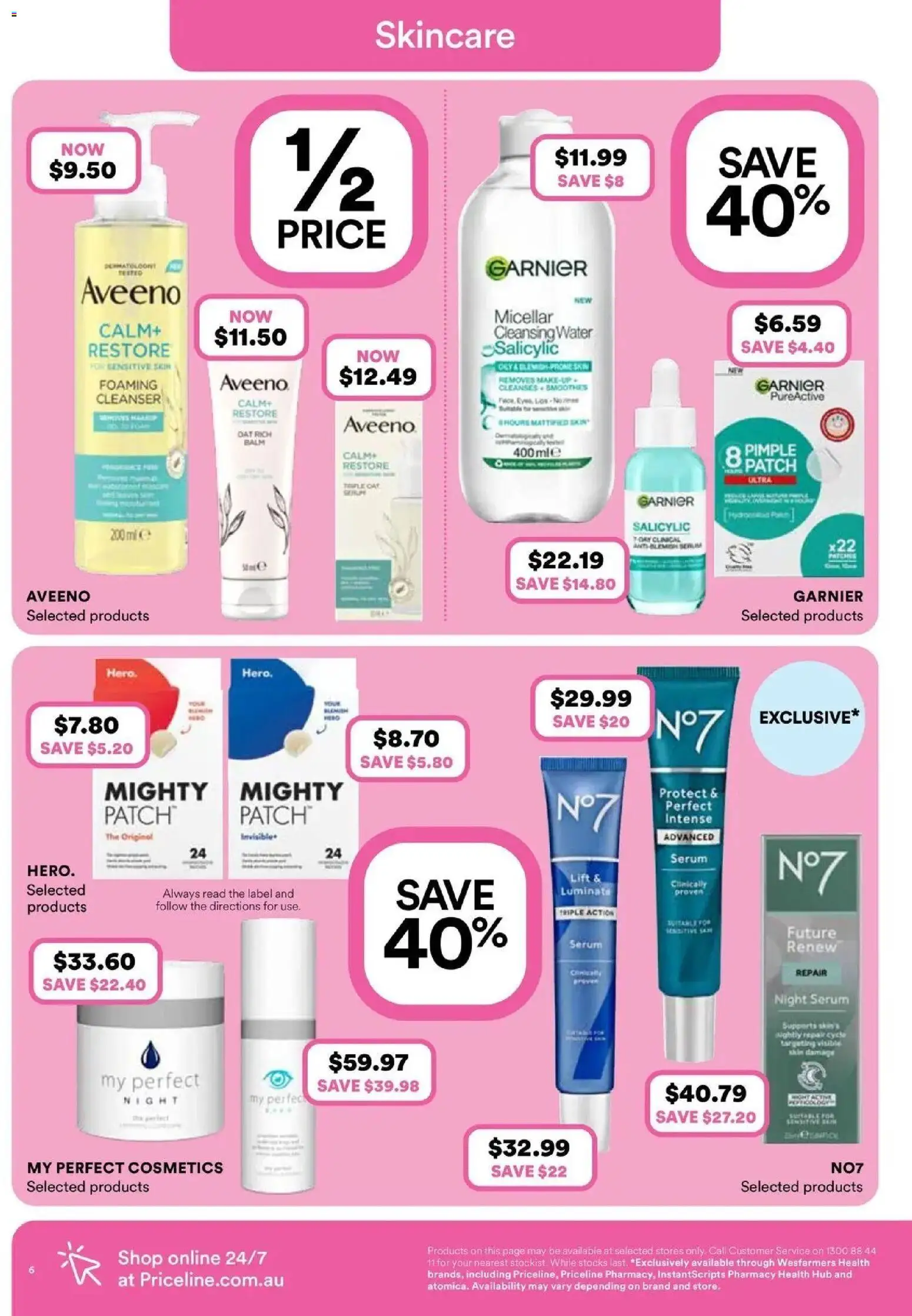 Priceline Pharmacy catalogue Shellharbour - 24/09/2026 > weekly / monthly specials | Page: 6 | Products: Makeup, Water, Sensitive skin