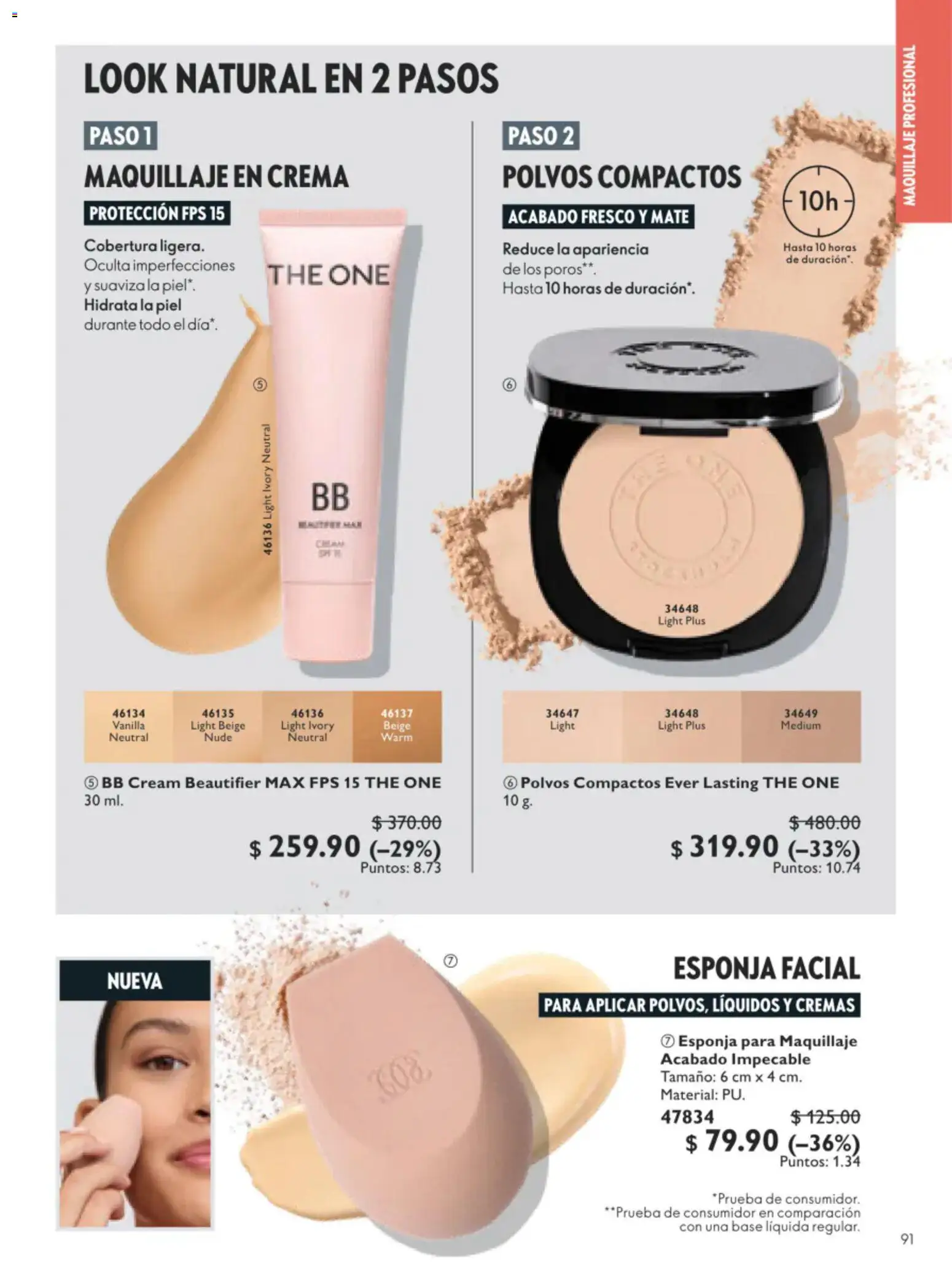 Nuevas ofertas de Oriflame válidas en toda la República Mexicana desde el 11/07/2026. ¡Encuentra las mejores ofertas en Oriflame campaña 10 2026! | Página: 91 | Productos: Crema, Esponja, Mate, Maquillaje