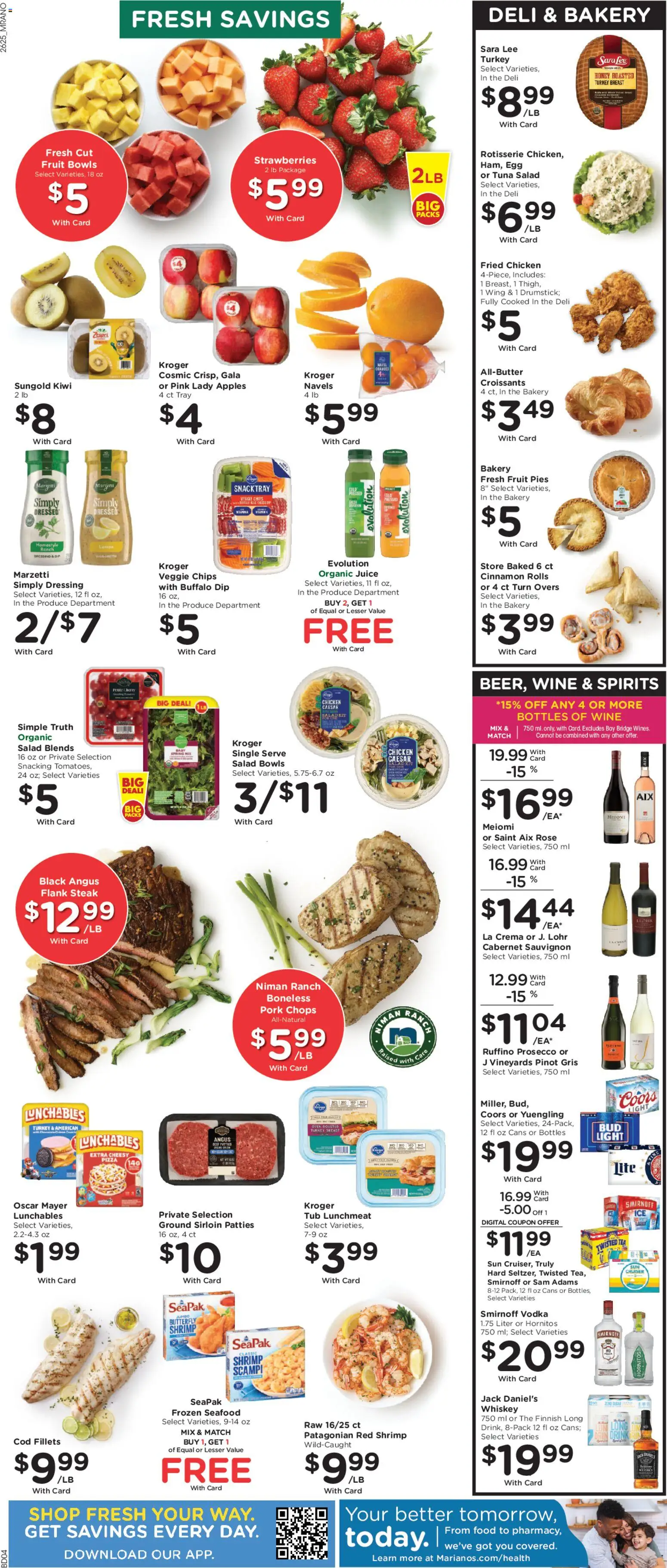 Mariano's Weekly Ad - valid from 07/22/2026 | Page: 11 | Products: Bakery, Juice, Apples, Salad