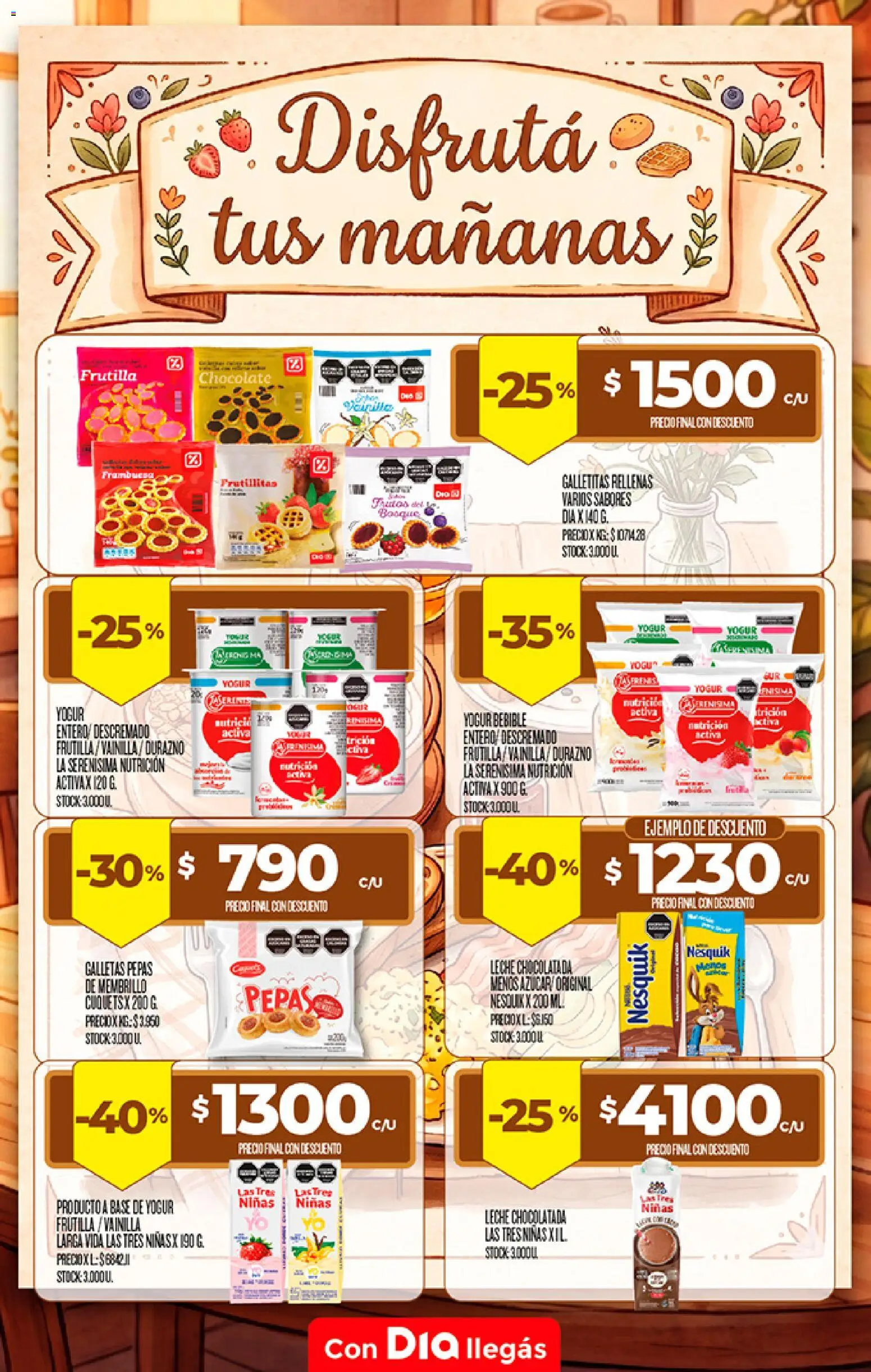 Supermercado DIA Especial Desayuno │ válido desde el 19/08/2026 | Página: 2 | Productos: Vainilla, Leche, Yogur, Galletas