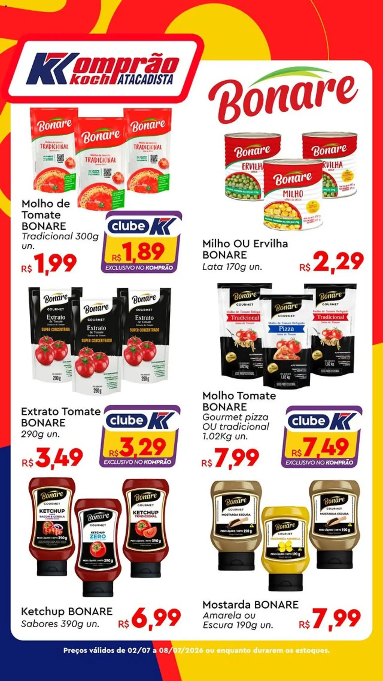 Komprao Atacadista Folheto - válido de 02/07/2026 | Página: 1 | Produtos: Cebola, Ervilha, Pizza, Ketchup