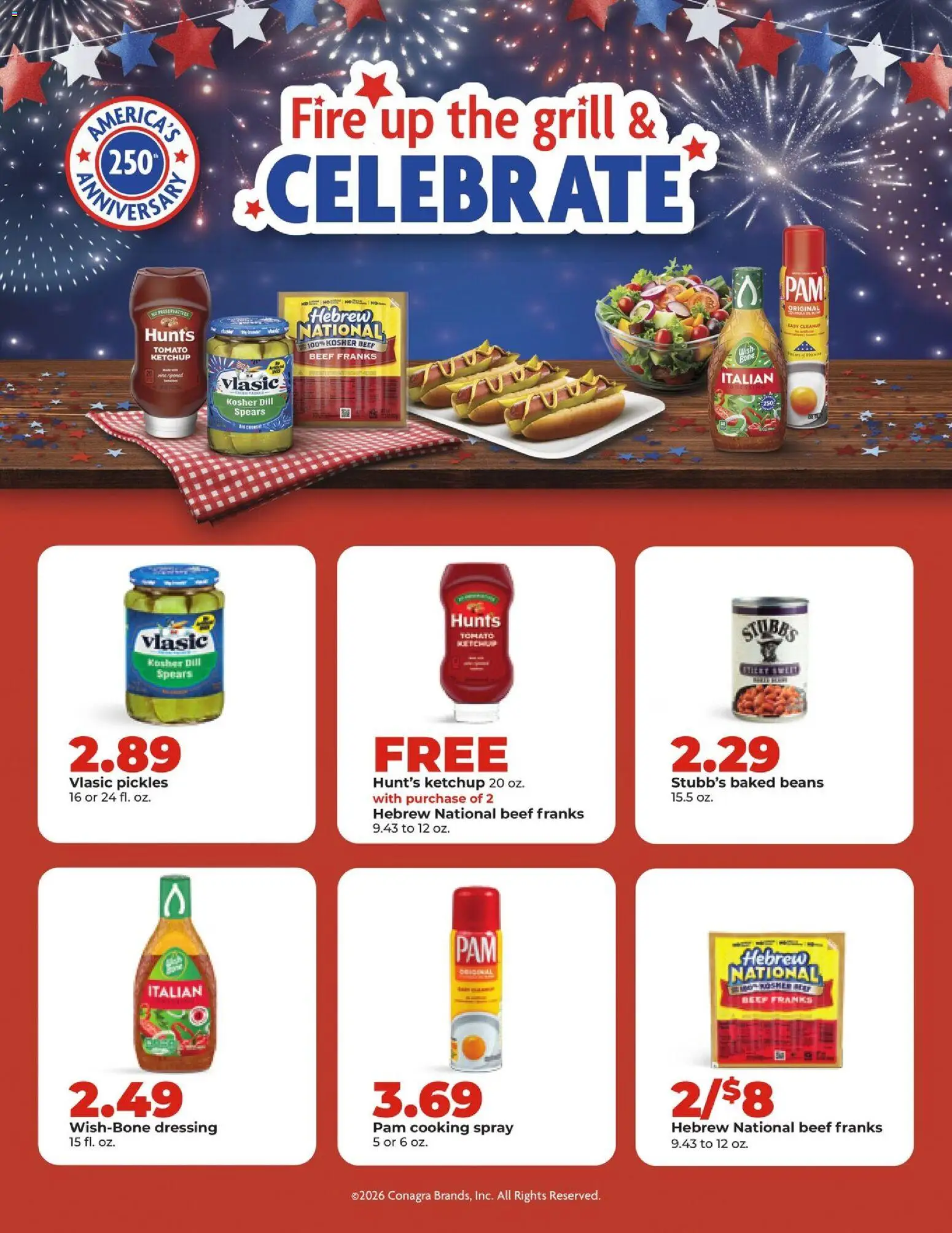 HyVee Weekly Ad - valid from 06/29/2026 | Page: 8 | Products: Beef, Ketchup, Dill, Grill