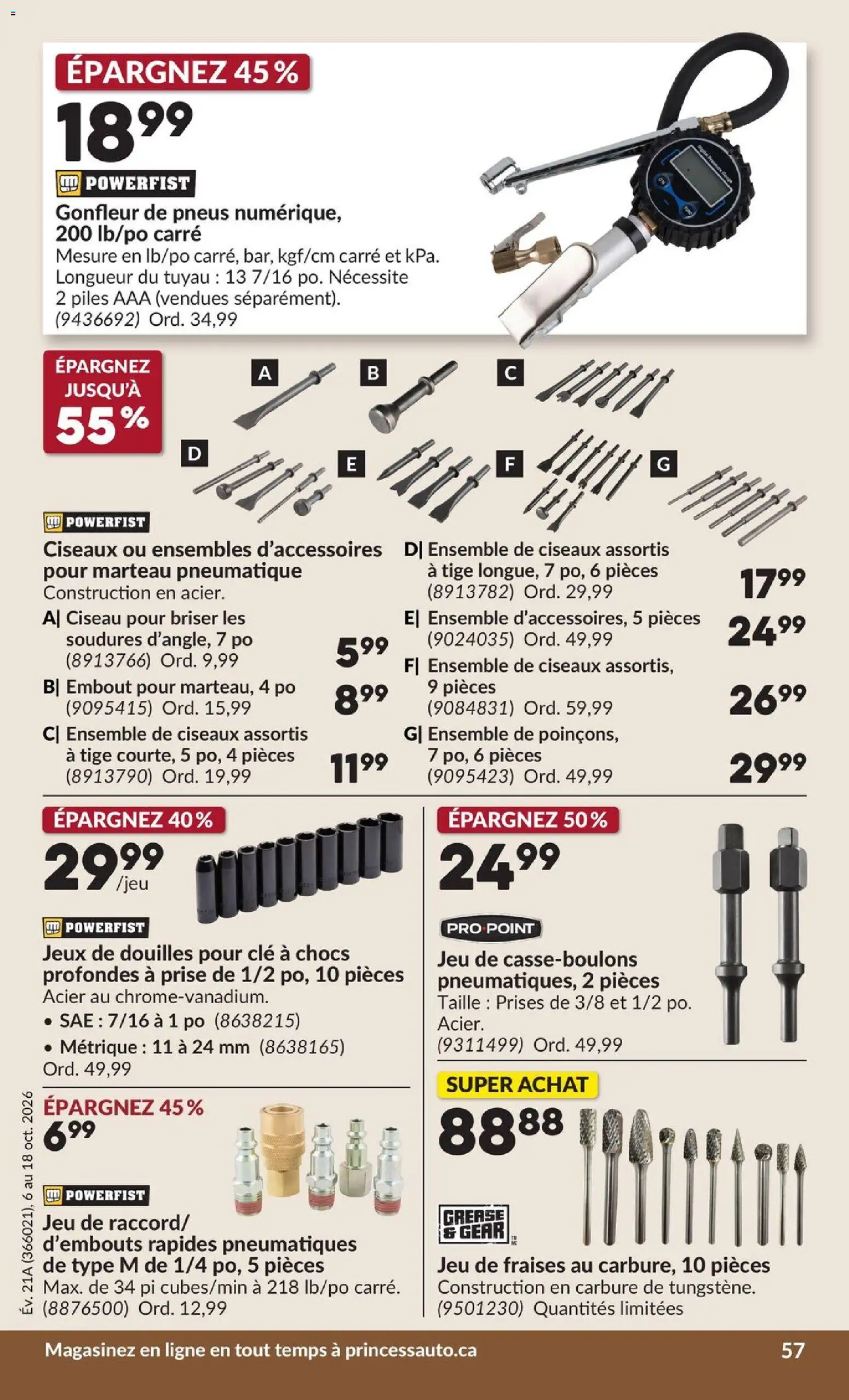 Princess Auto flyer valid from Oct 6, 2026 | Page: 62