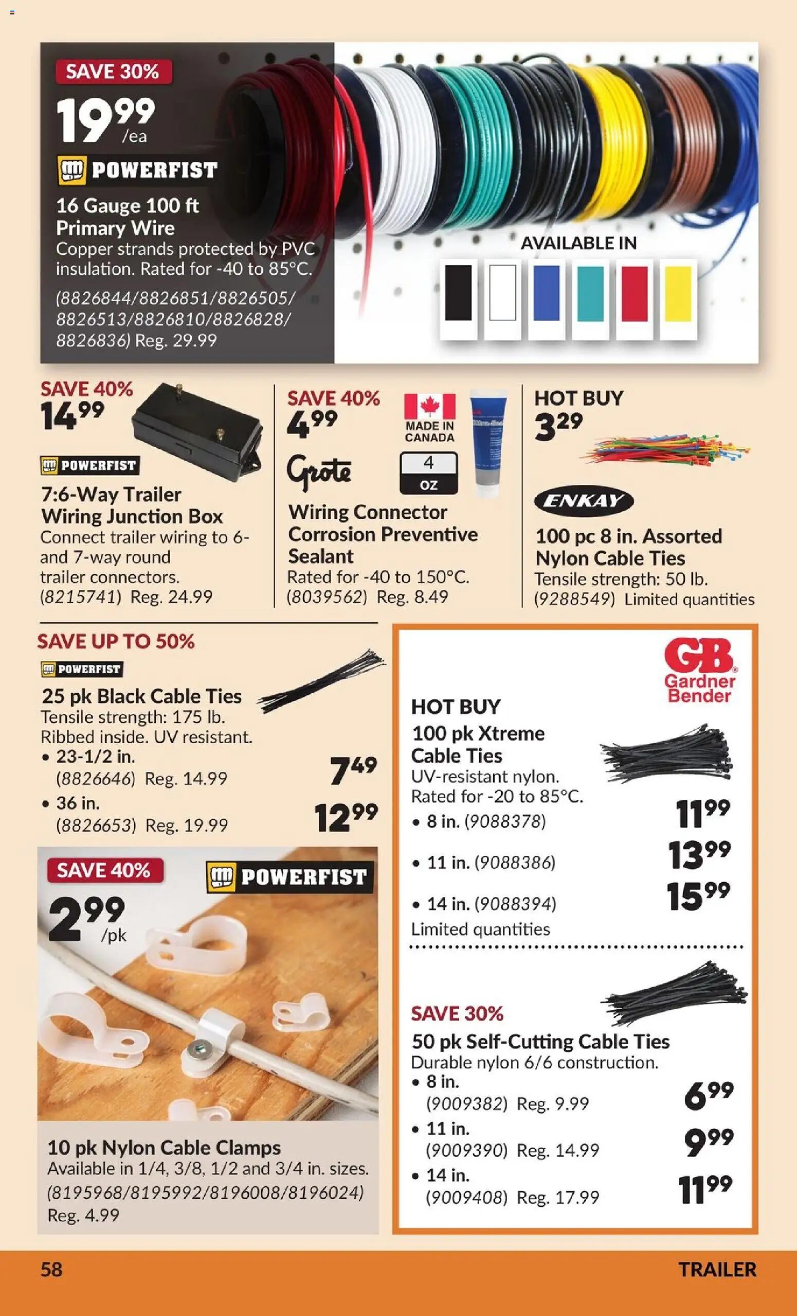 Princess Auto flyer valid from Aug 25, 2026 | Page: 59 | Products: Trailer, PC, Cable, Box