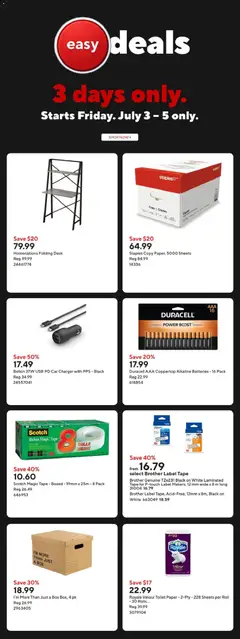 Preview of Staples weekly flyer / circulaire from shop Staples valid from Jul 3, 2026 | Page: 19 | Products: Box