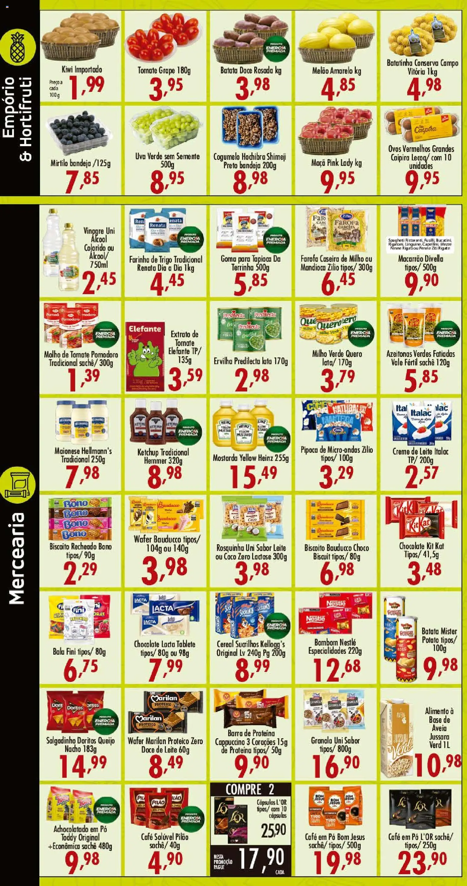 Confiança Folheto - válido de 02/10/2026 | Página: 2 | Produtos: Cápsulas, Mandioca, Batata, Doce de leite