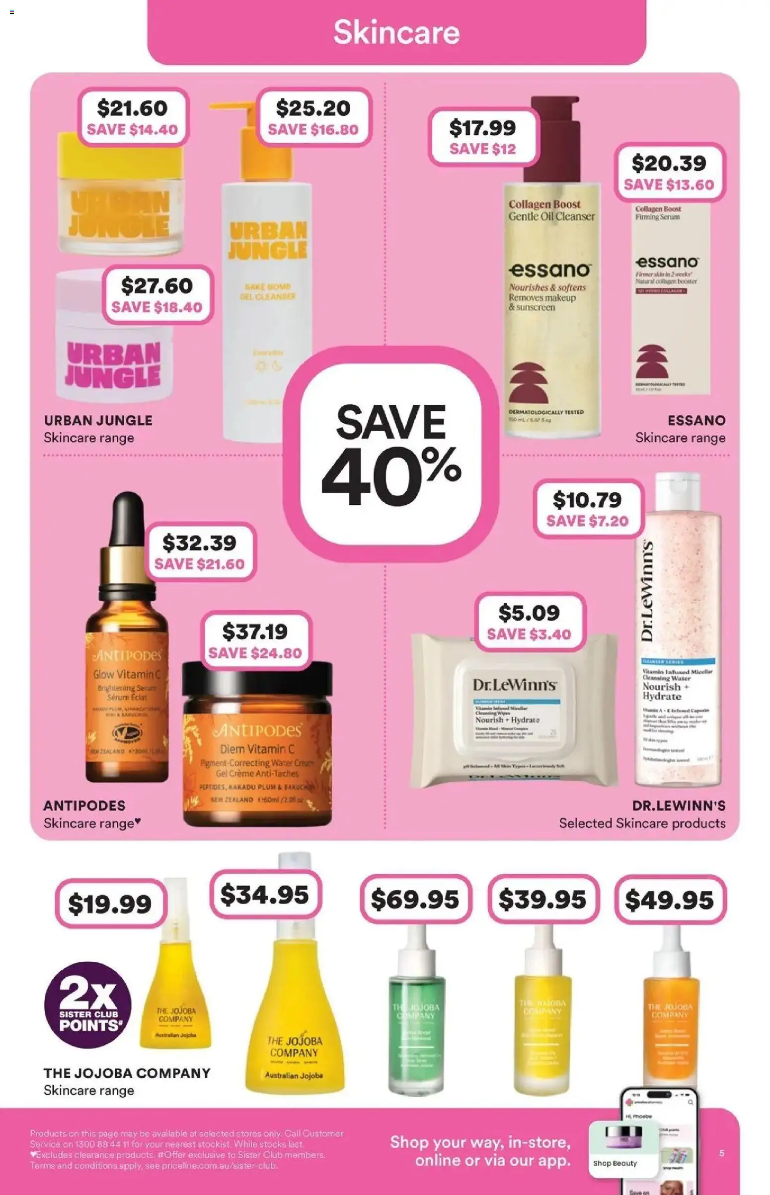 Priceline Pharmacy catalogue - valid from 20.05.2026 | Page: 5 | Products: Makeup, Cream, Water, Vitamin