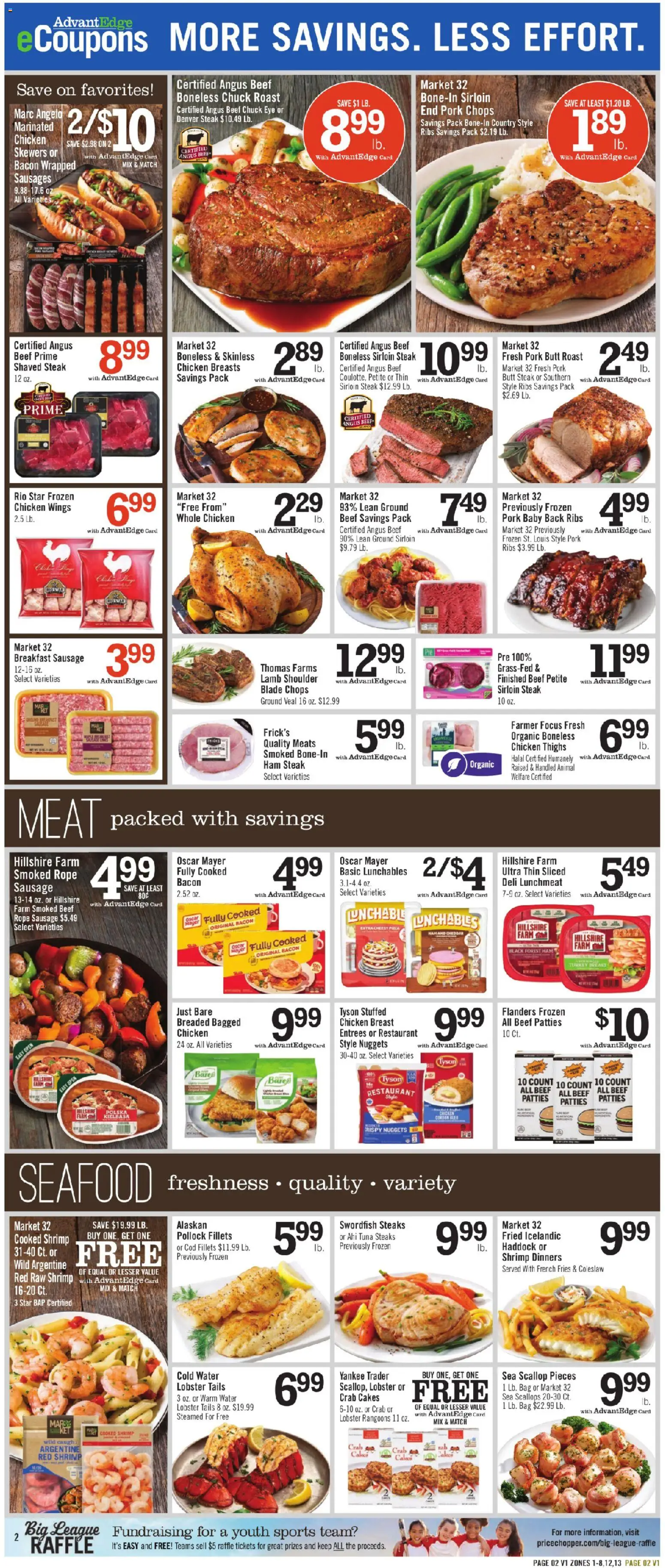 Price Chopper Weekly Ad - valid from 09/20/2026 | Page: 2 | Products: Chicken, Pizza, Seafood, Bag