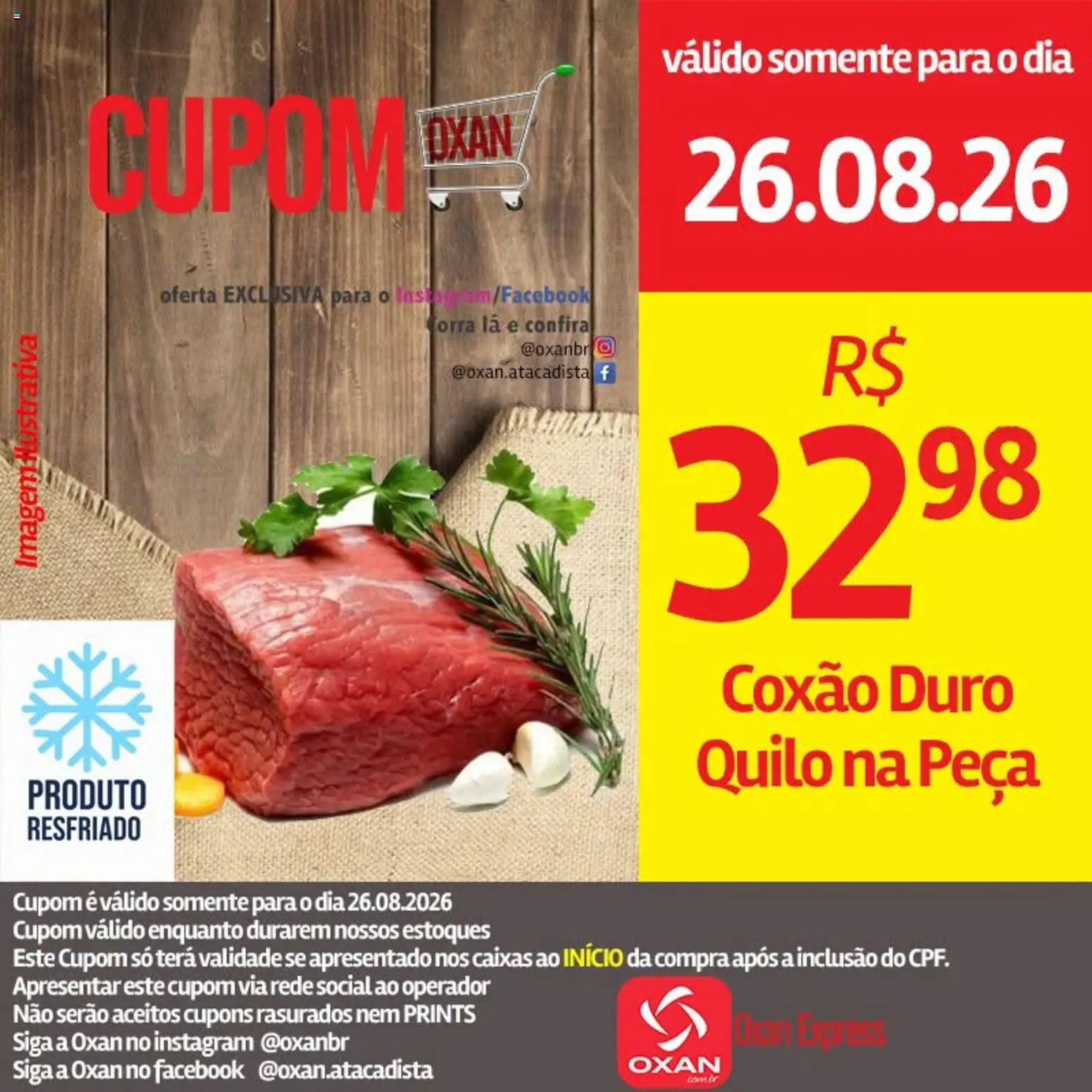 Oxan Atacadista Folheto - válido de 26/08/2026 | Página: 5 | Produtos: Coxão duro