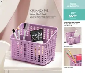 Vista previa de Organizador de accesorios, Plástico. 14 x 9 x 11 cm (238796) 5 pts, nuevo folleto de la tienda, válido en México a partir del 08.05.2026 | Página: 143 | Productos: Organizador
