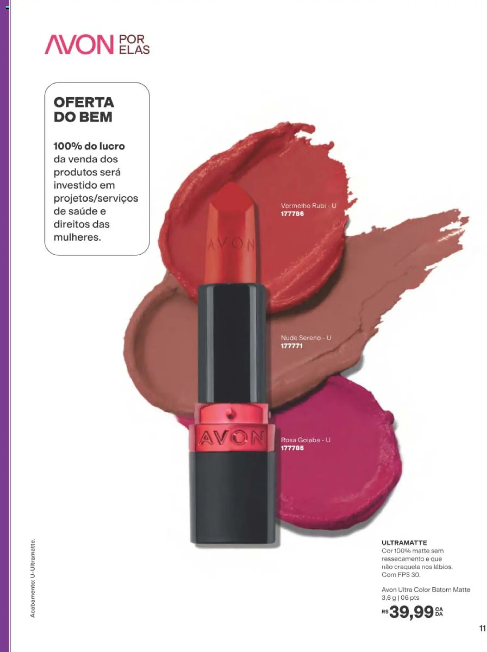 Avon Folheto - válido de 01/09/2026 | Página: 11 | Produtos: Goiaba, Batom
