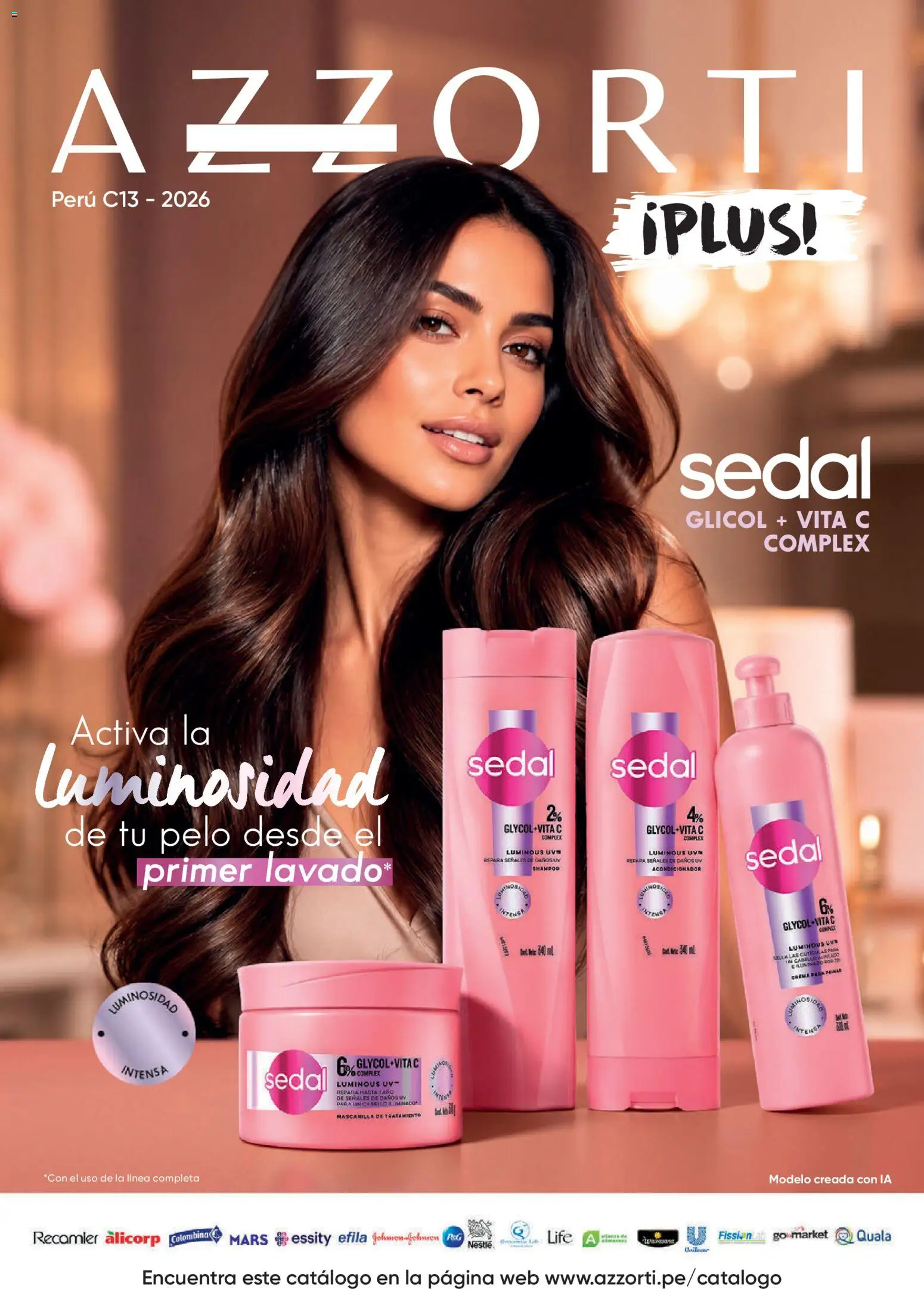 Catálogo Azzorti válido desde 14/08/2026 | Página: 1 | Productos: Shampoo, Acondicionador, Crema