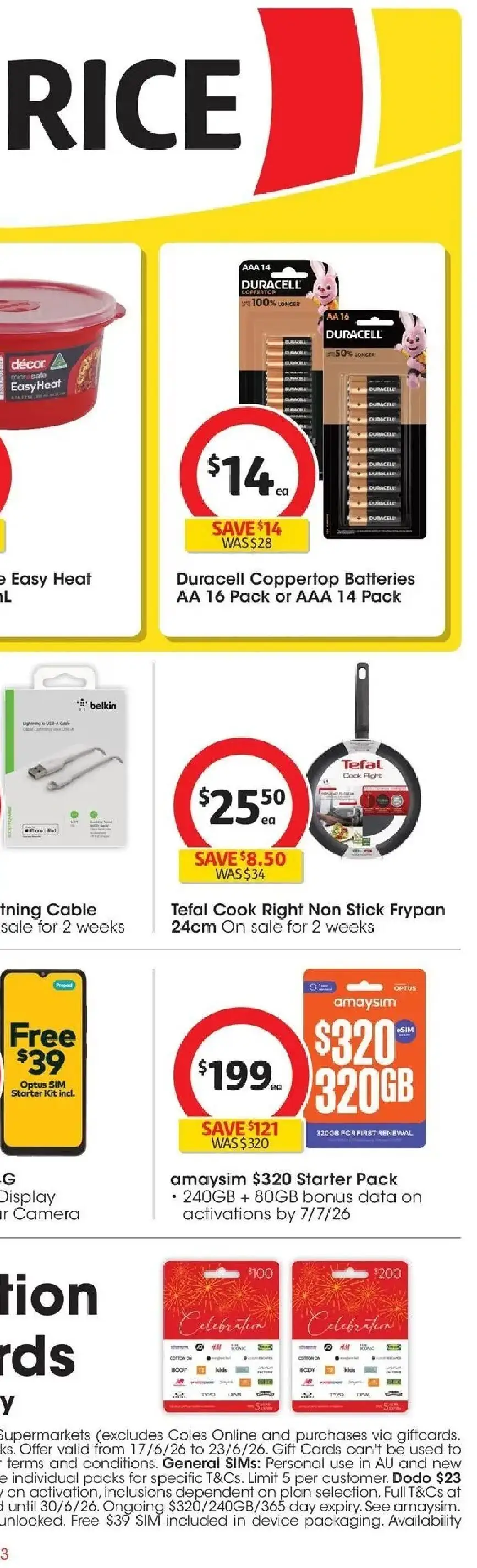 Coles catalogue - valid from 17.06.2026 | Page: 85 | Products: Decor, Rice, Device, Cable