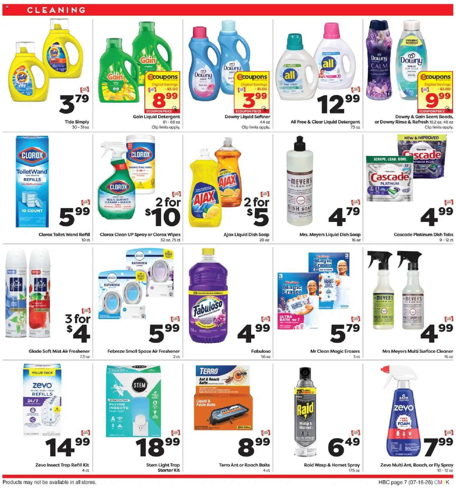 Weis Extended Savings - valid from 07/16/2026 | Page: 7 | Products: Clip, Bath, Soap, Detergent