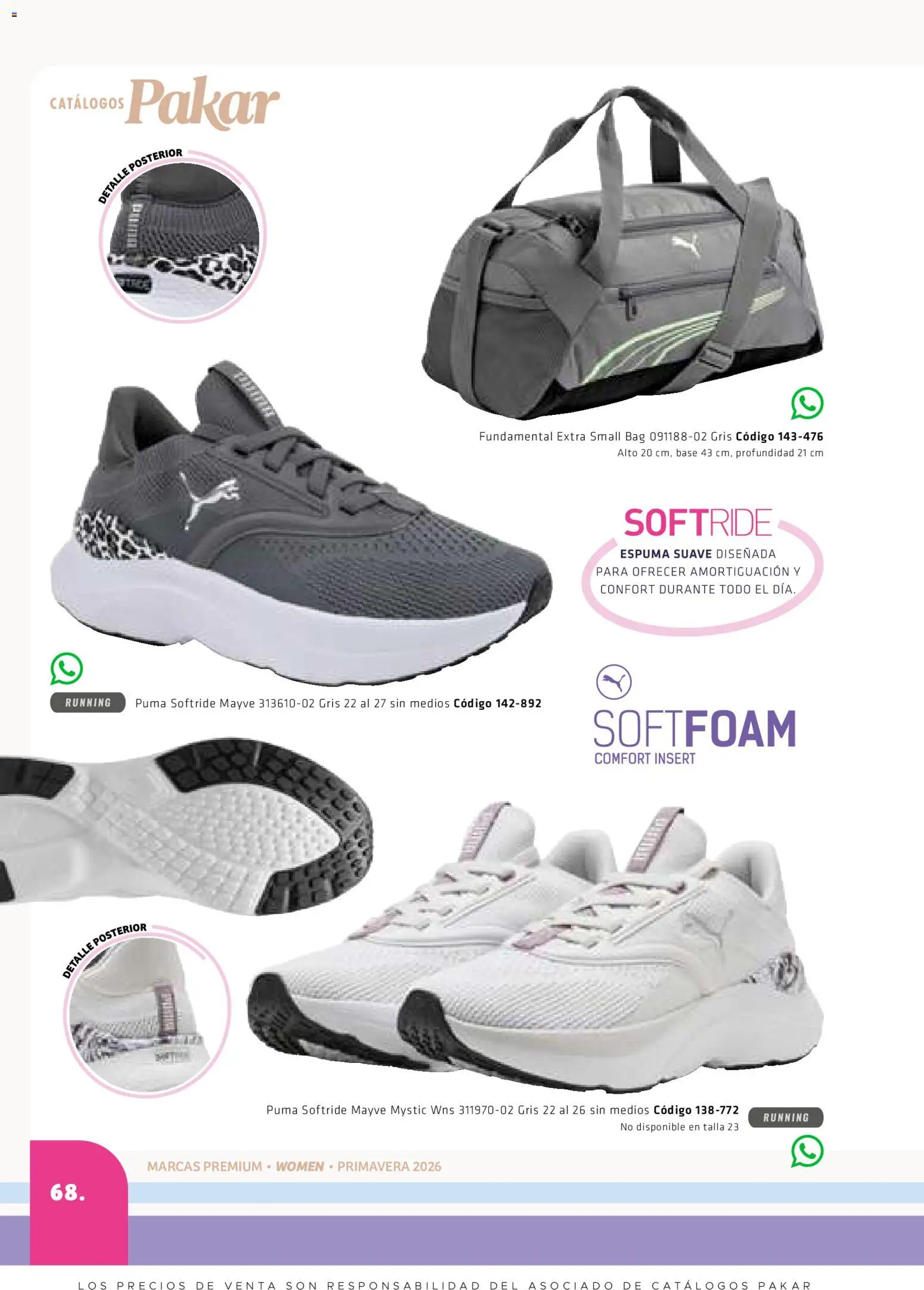 Nuevas ofertas de SC Pakar válidas en toda la República Mexicana desde el 27.02.2026. ¡Encuentra las mejores ofertas en SC Pakar catálogo Premium Women! | Página: 68 | Productos: Espuma