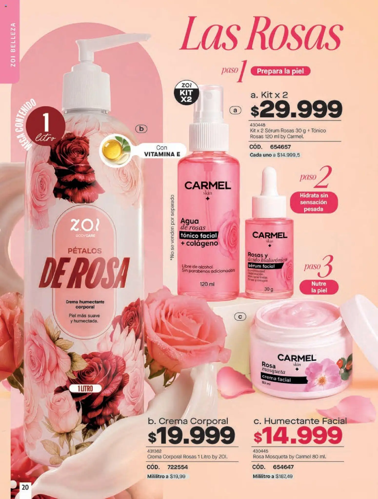 Pacifika revista - valida desde el 18/09/2026 | Página: 184 | Productos: Agua, Crema, Tónico facial, Serum