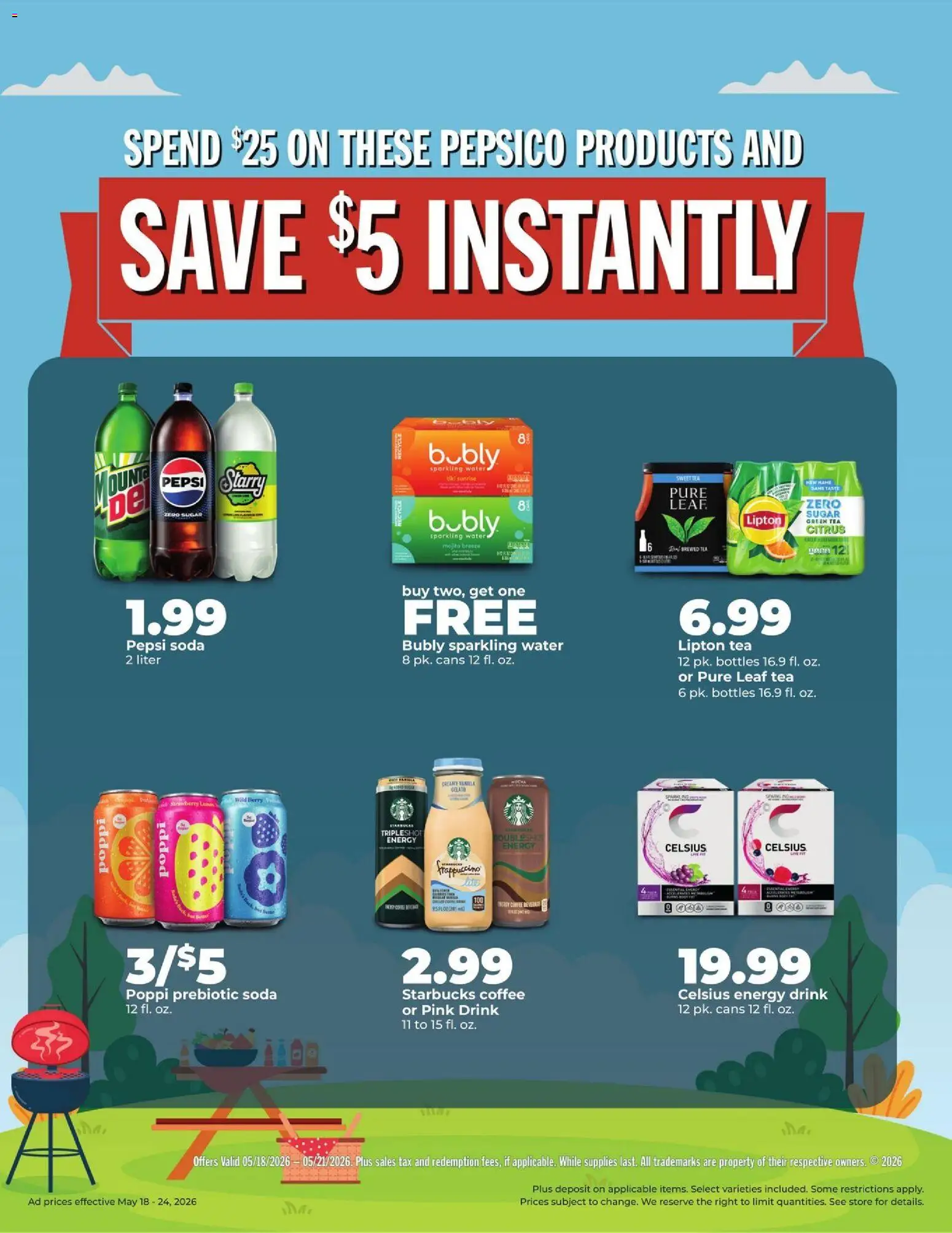 HyVee Weekly Ad - valid from 18.05.2026 | Page: 32 | Products: Green Tea, Coffee, Tea, Sugar