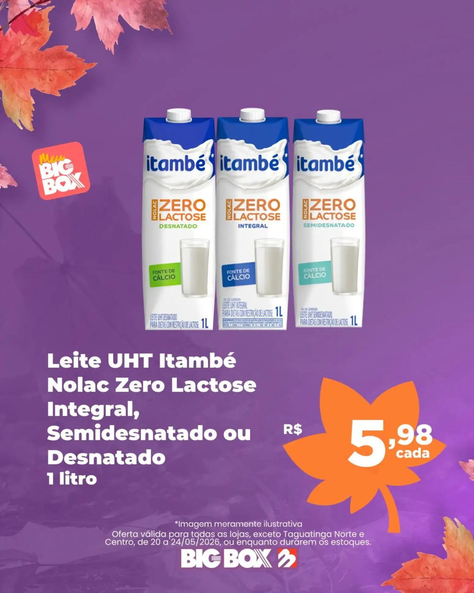 Big Box Folheto - válido de 20.05.2026 | Página: 3 | Produtos: Leite, Cálcio