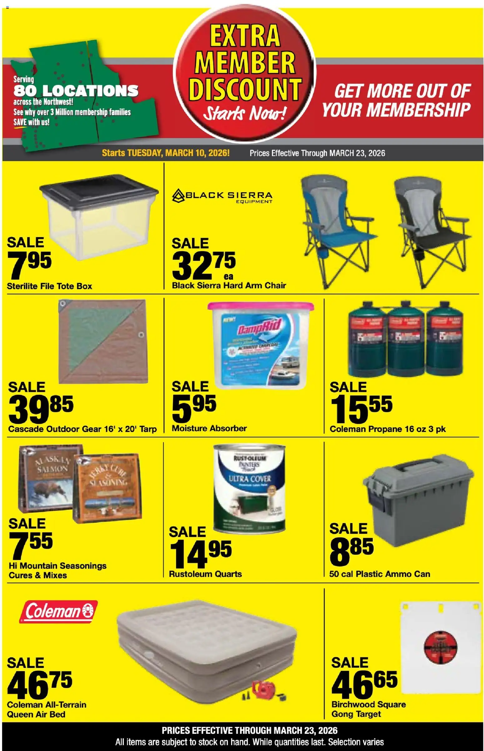 Bi-Mart Extra Membership Discount - valid from 10.03.2026 | Page: 6 | Products: Bed, Chair, Box, Ammo