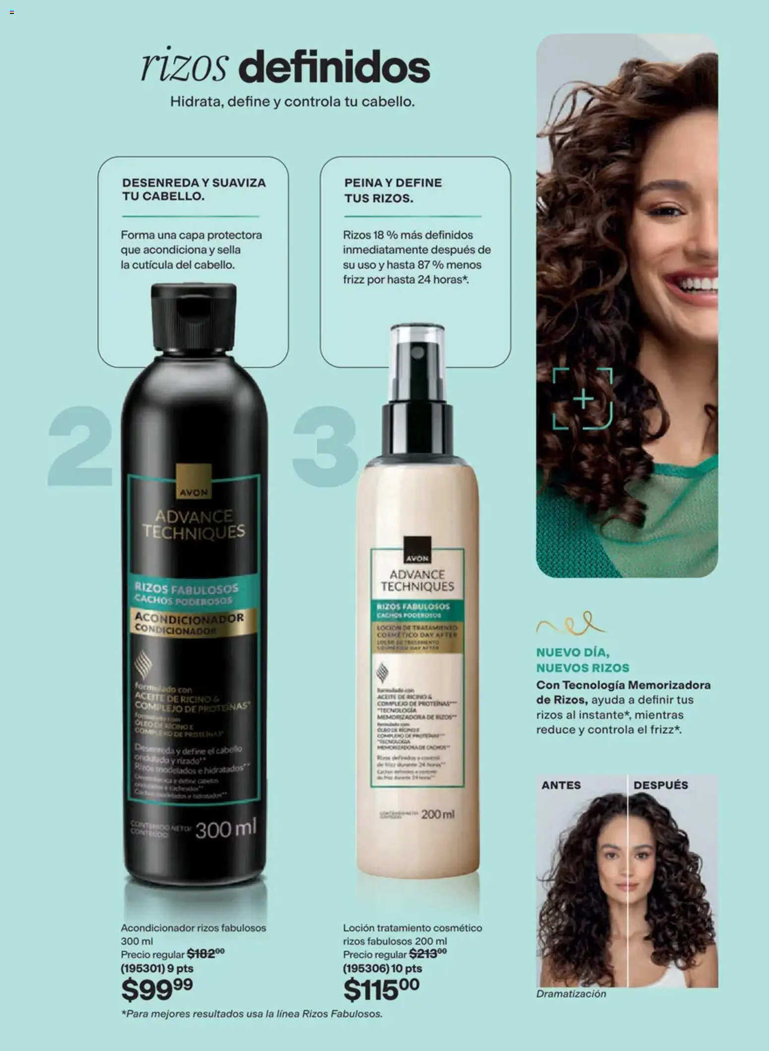 Nuevas ofertas de AVON válidas en toda la República Mexicana desde el 02/10/2026. ¡Encuentra las mejores ofertas en AVON campaña 15 2026! | Página: 145 | Productos: Aceite, Loción, Acondicionador