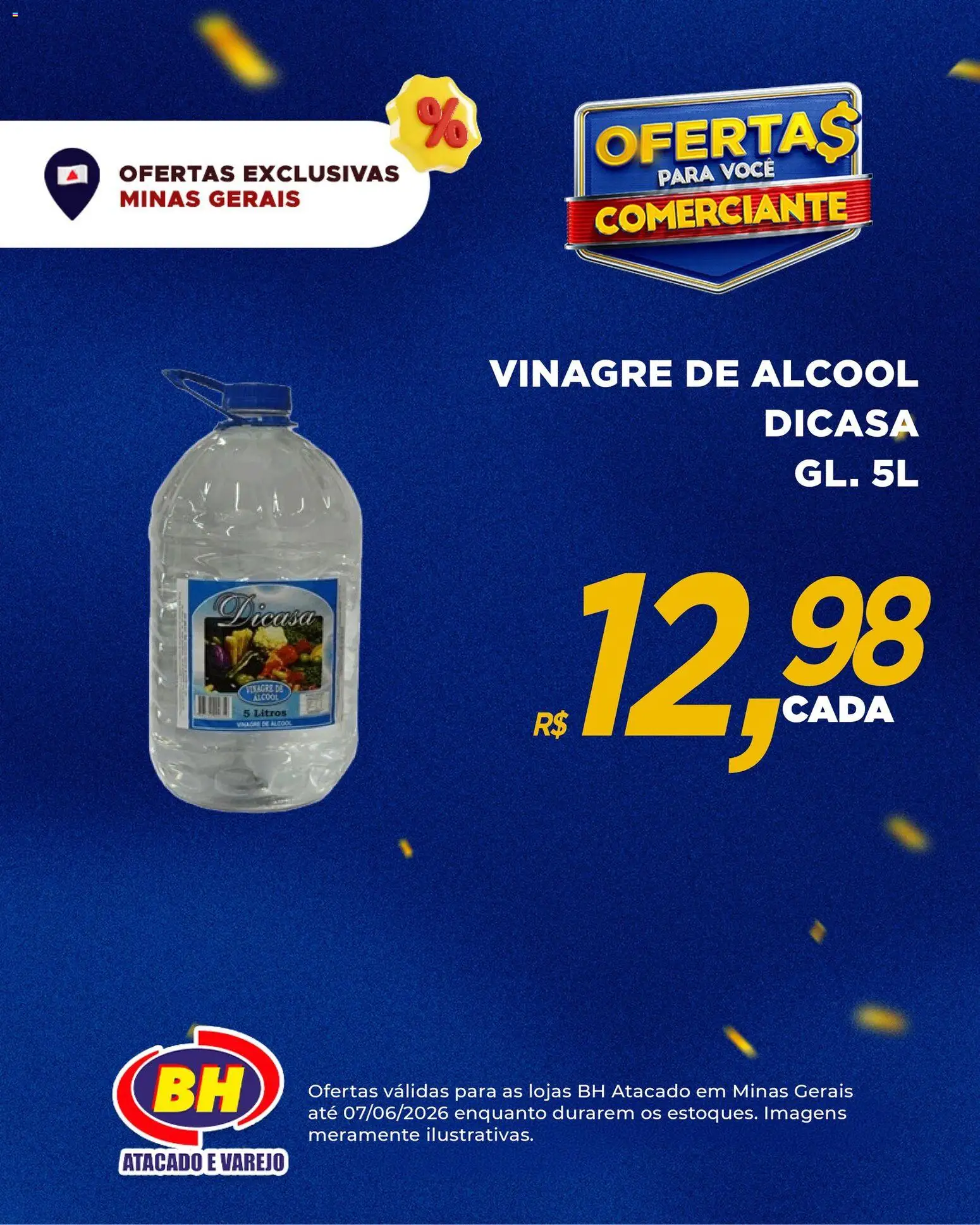 Supermercados BH Folheto - válido de 01.06.2026 | Página: 8 | Produtos: Vinagre