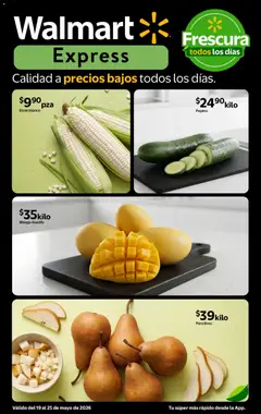 Vista previa de Walmart Express folleto Calidad a precios bajos, nuevo folleto de la tienda, válido en México a partir del 19.05.2026