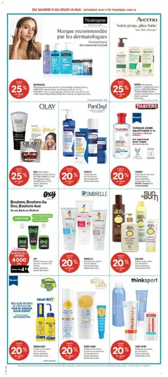 Preview of Pharmaprix weekly flyer / circulaire from shop Pharmaprix valid from 08.05.2026 | Page: 12 | Products: Toner, Make-up, Sunscreen, Body lotion