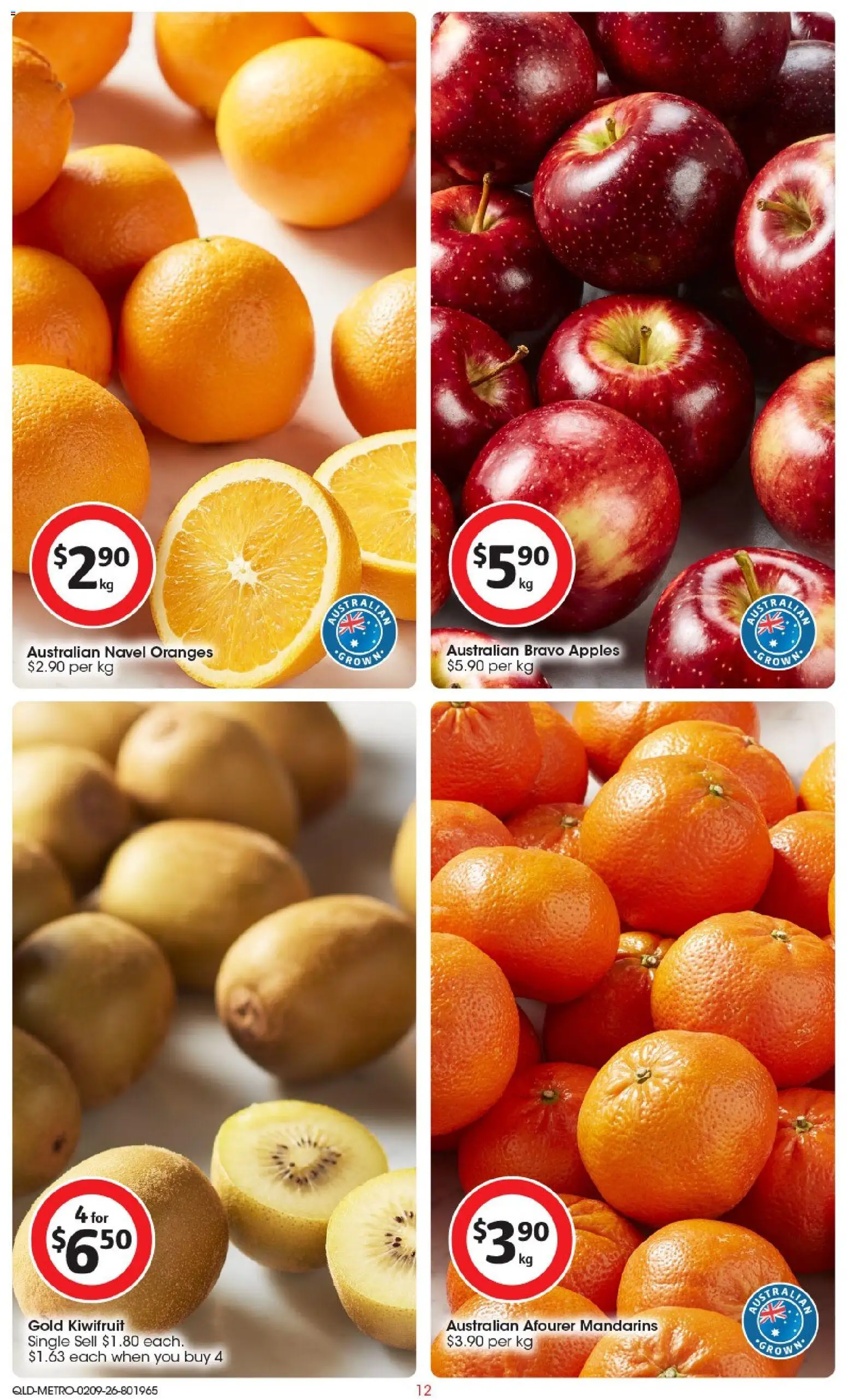 Coles catalogue - valid from 02/09/2026 | Page: 13 | Products: Apples, Oranges, Kiwifruit, Mandarins