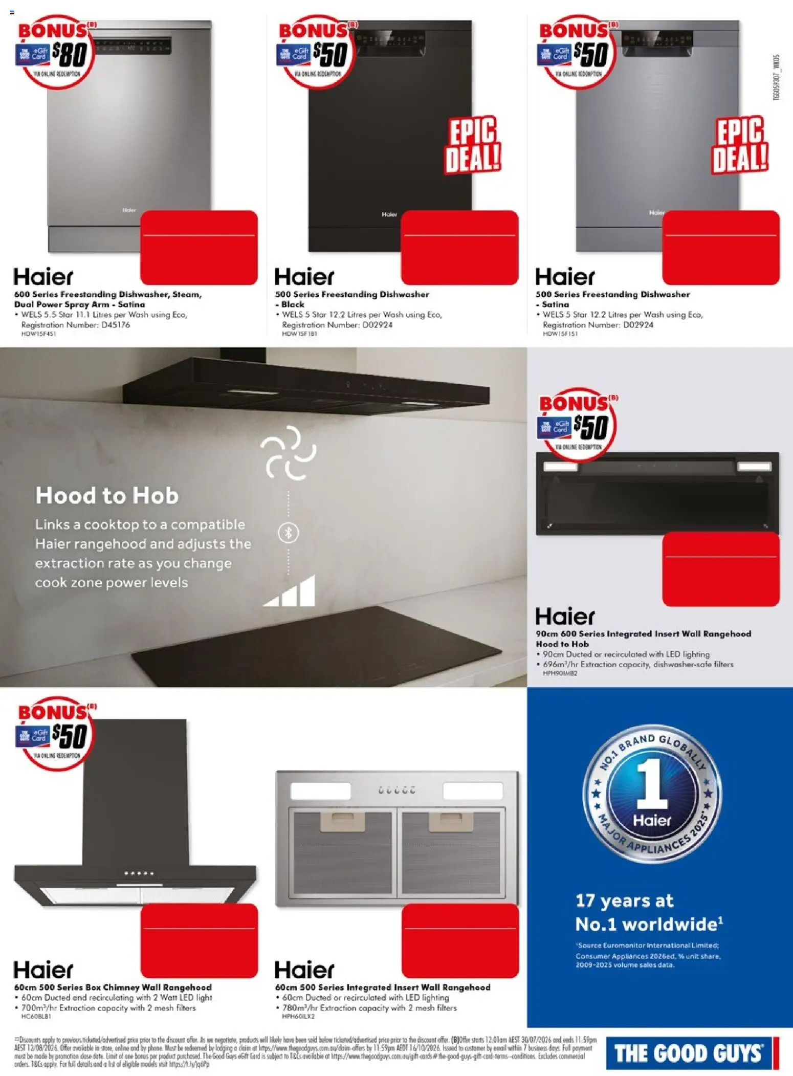 The Good Guys catalogue - valid from 30/07/2026 | Page: 6 | Products: Light, Shorts, Cooktop, Dishwasher