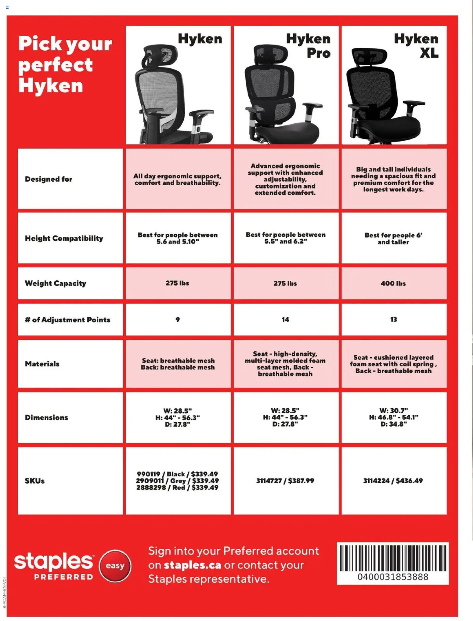 Staples flyer valid from Aug 12, 2026 | Page: 12 | Products: Foam